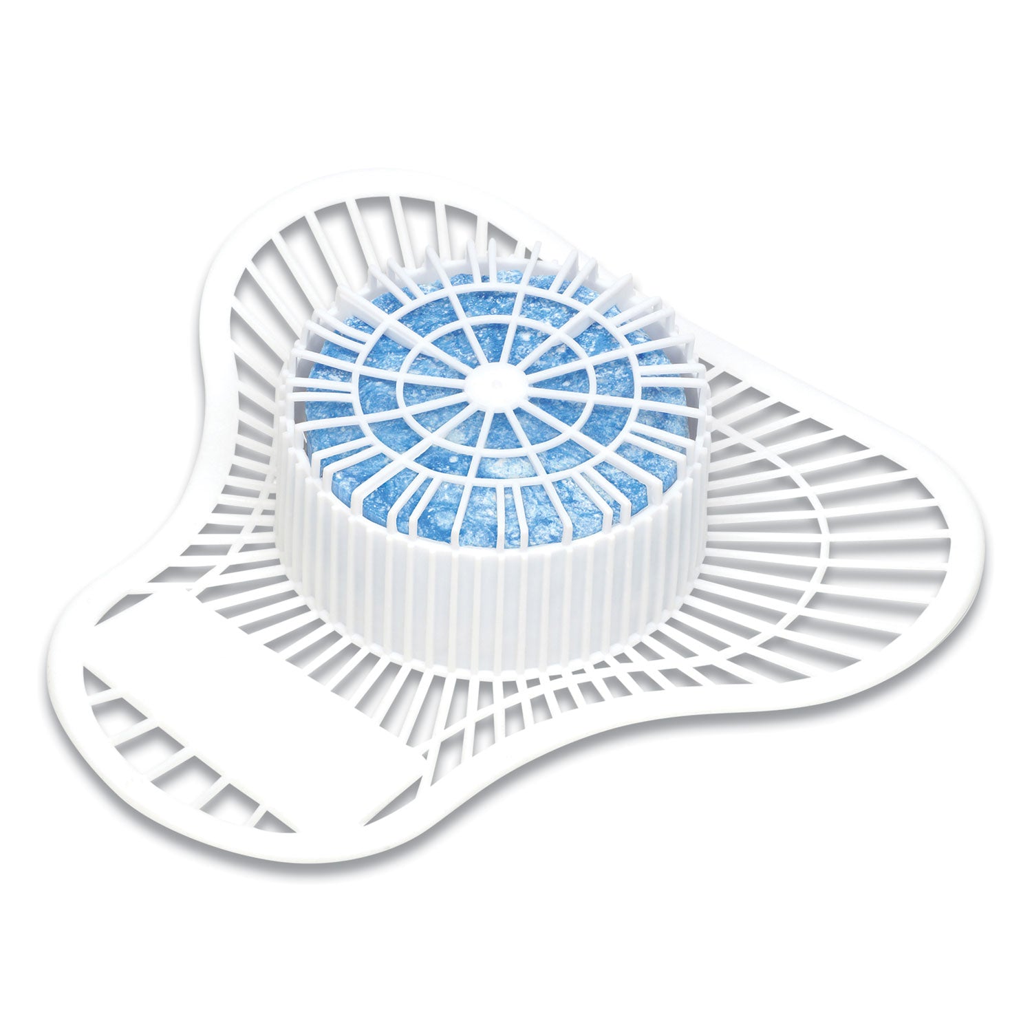 Extra Duty Urinal Screen with Non-Para Block, Evergreen with Enzymes Scent, White, Dozen -