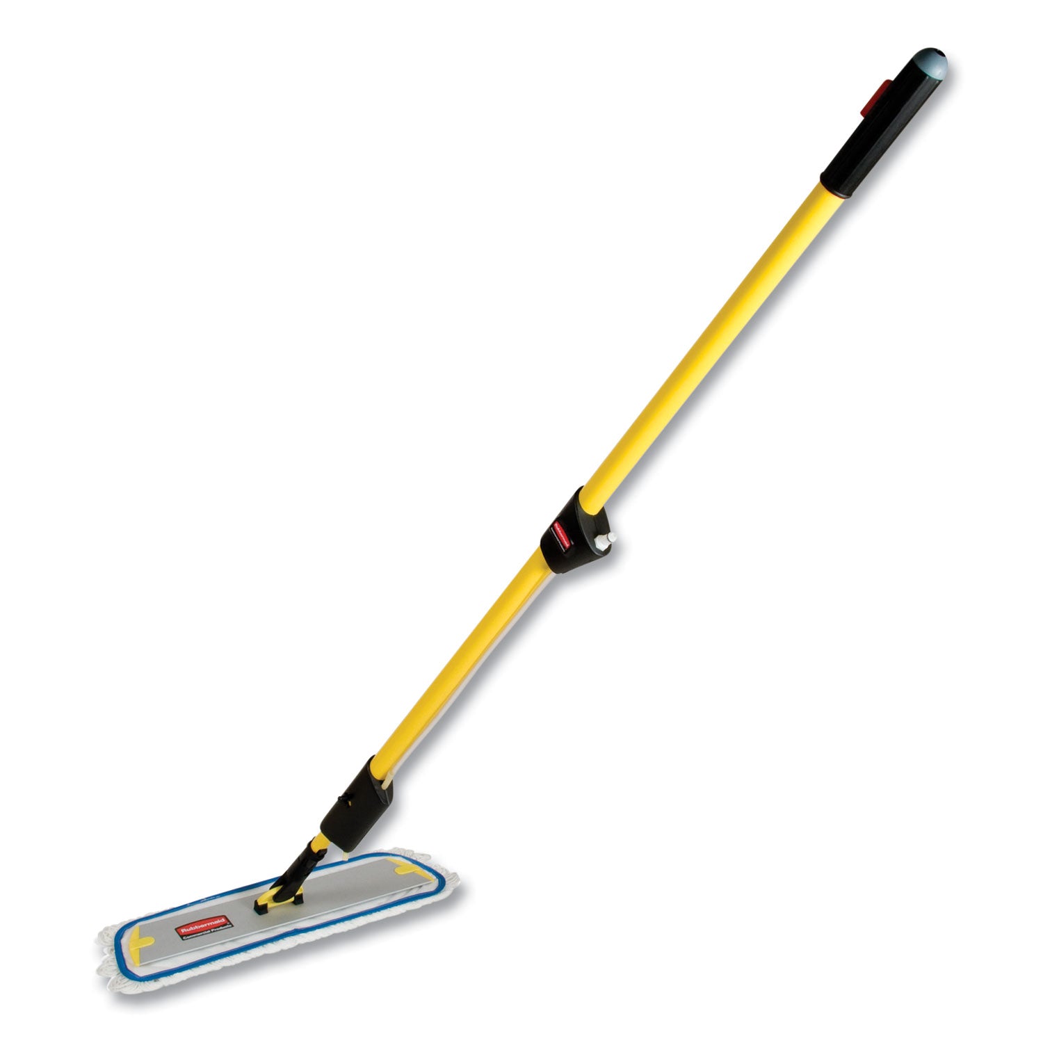 Flow Finishing System, 18" Wide Nylon Head, 56" Yellow Plastic Handle -
