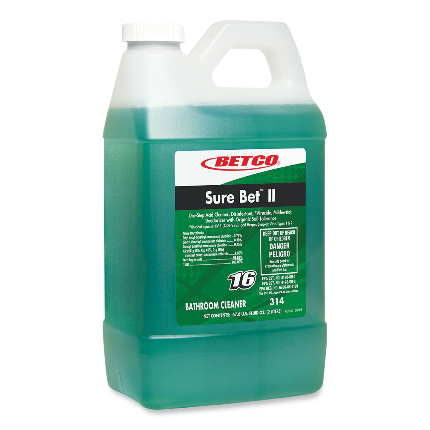 sure-bet-ii-foaming-disinfectant-citrus-scent-676-oz-bottle-4-carton_bet3144700 - 1