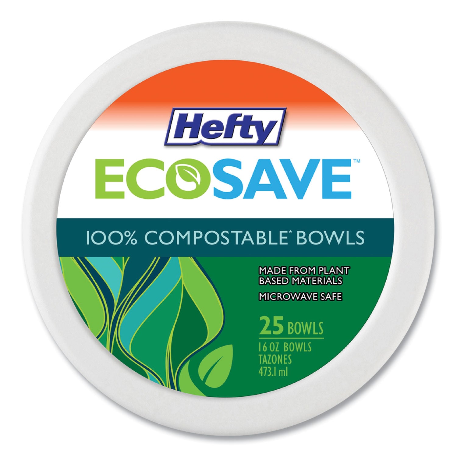 ecosave-tableware-bowl-bagasse-16-oz-white-25-pack-12-packs-carton_rfpd71625 - 1