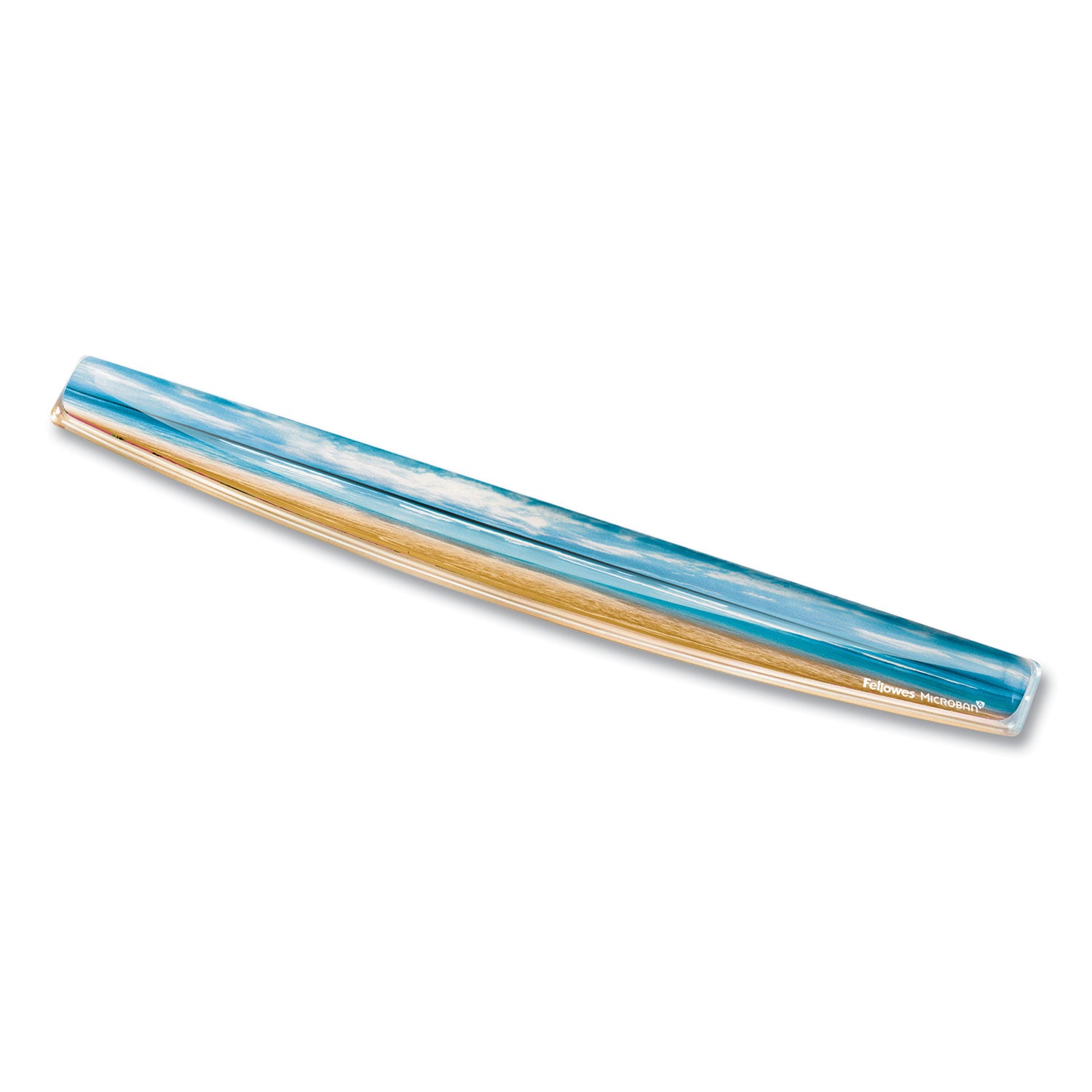 Photo Gel Keyboard Wrist Rest with Microban Protection, 18.56 x 2.31, Sandy Beach Design -