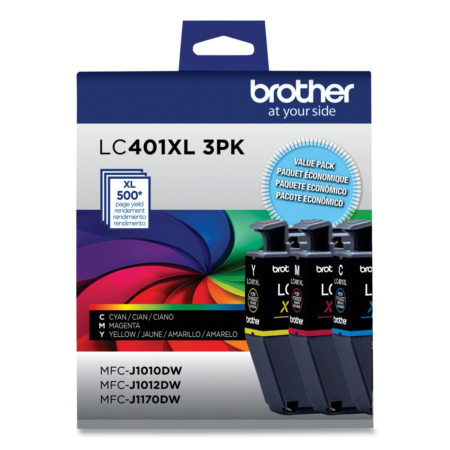 lc401xl3pks-high-yield-ink-500-page-yield-cyan-magenta-yellow-3-pack_brtlc401xl3pks - 1