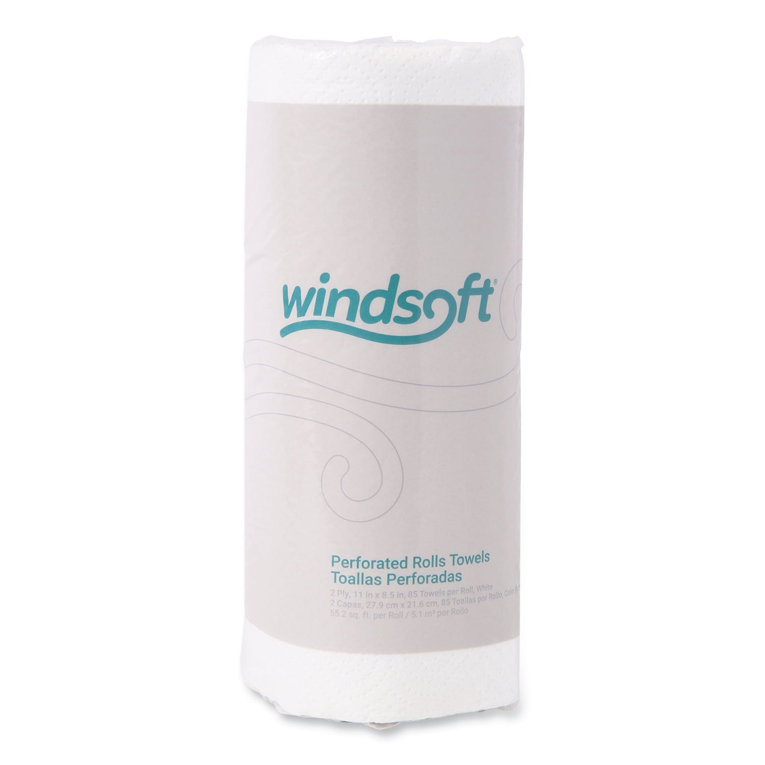Kitchen Roll Towels, 2-Ply, 11 x 8.5, White, 85/Roll, 30 Rolls/Carton - 1