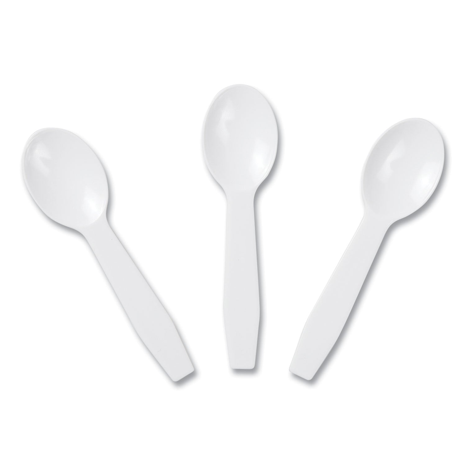 Polystyrene Taster Spoons, White, 3000/Carton -