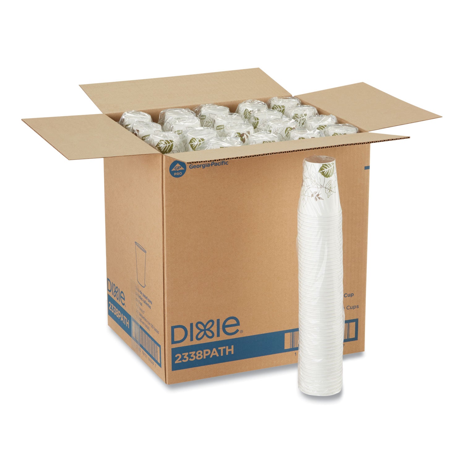 Pathways Paper Hot Cups, 8 oz, 50 Sleeve, 20 Sleeves/Carton -