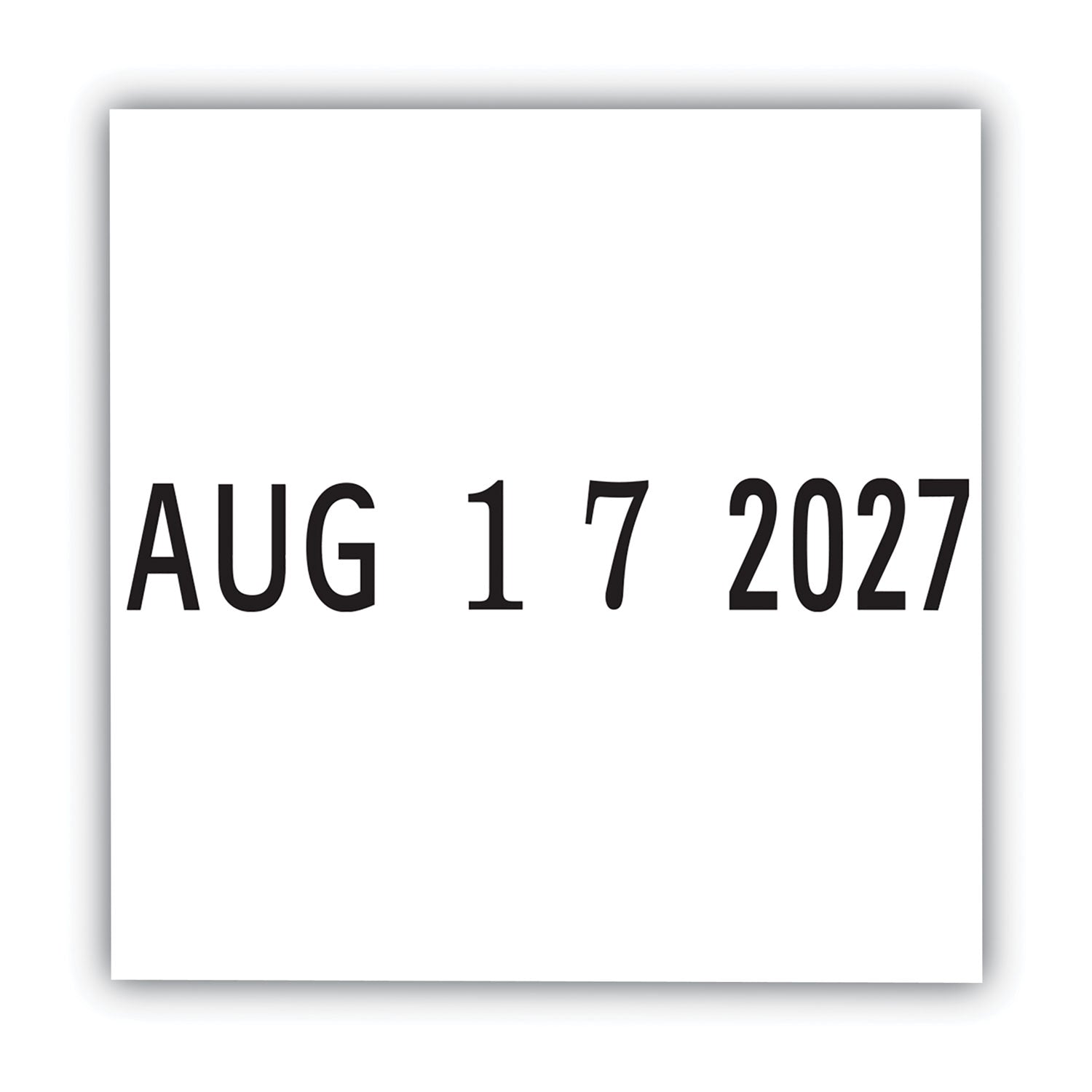 ES Dater, Date Only, 0.16 x 0.94, Black -