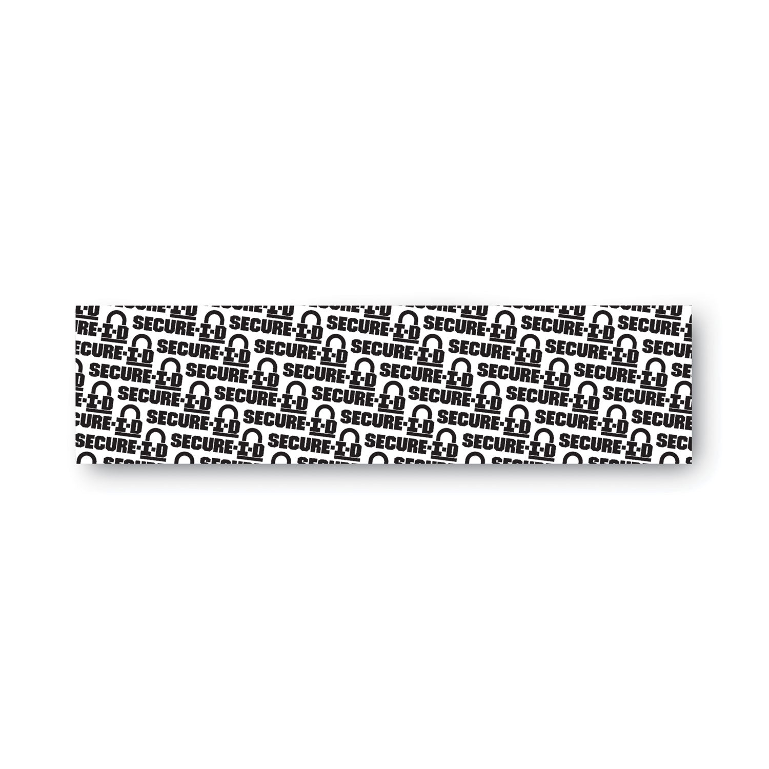 Secure-I-D Security Stamp, Obscures Area 2.5 x 0.31, Black -