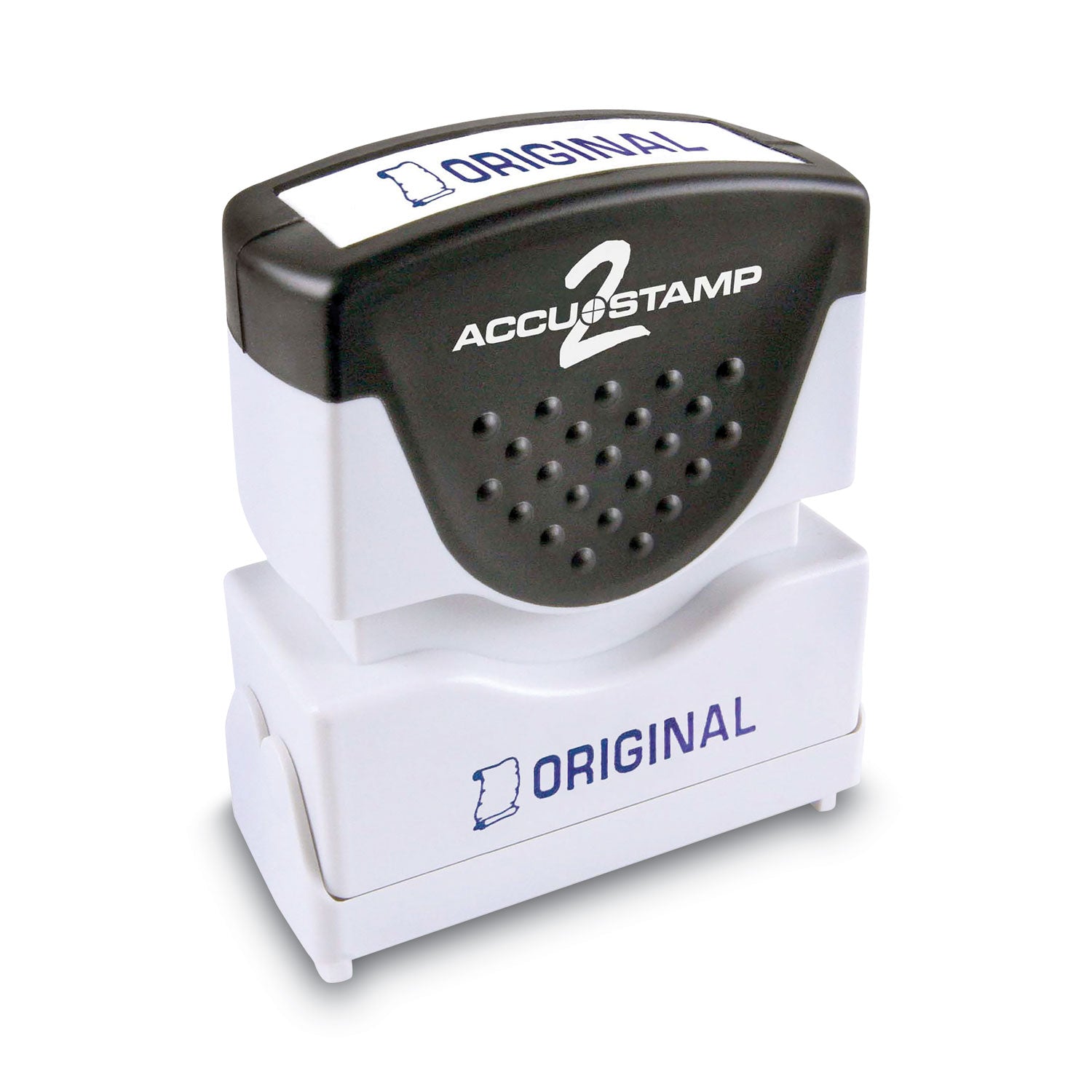 Pre-Inked Shutter Stamp, Blue, ORIGINAL, 1.63 x 0.5 -