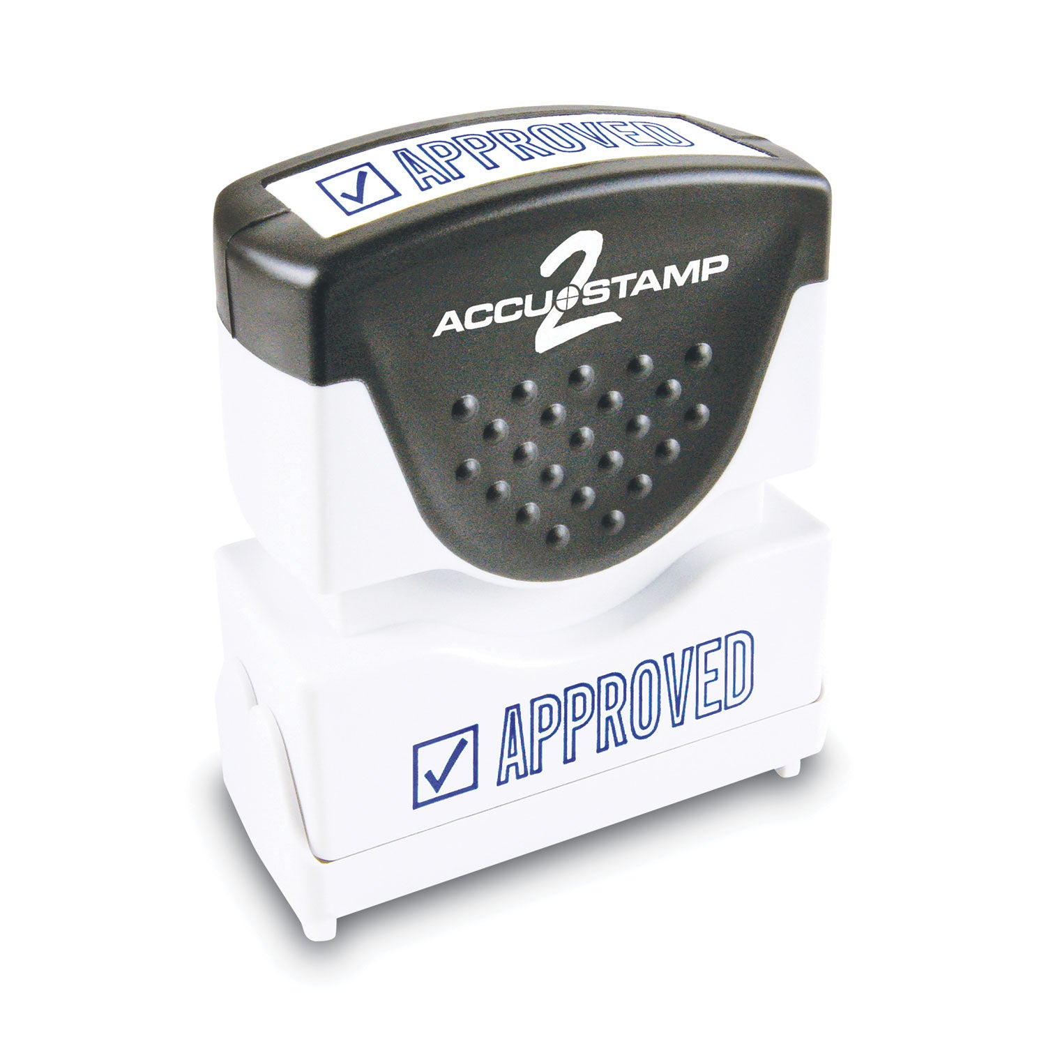 Pre-Inked Shutter Stamp, Blue, APPROVED, 1.63 x 0.5 -