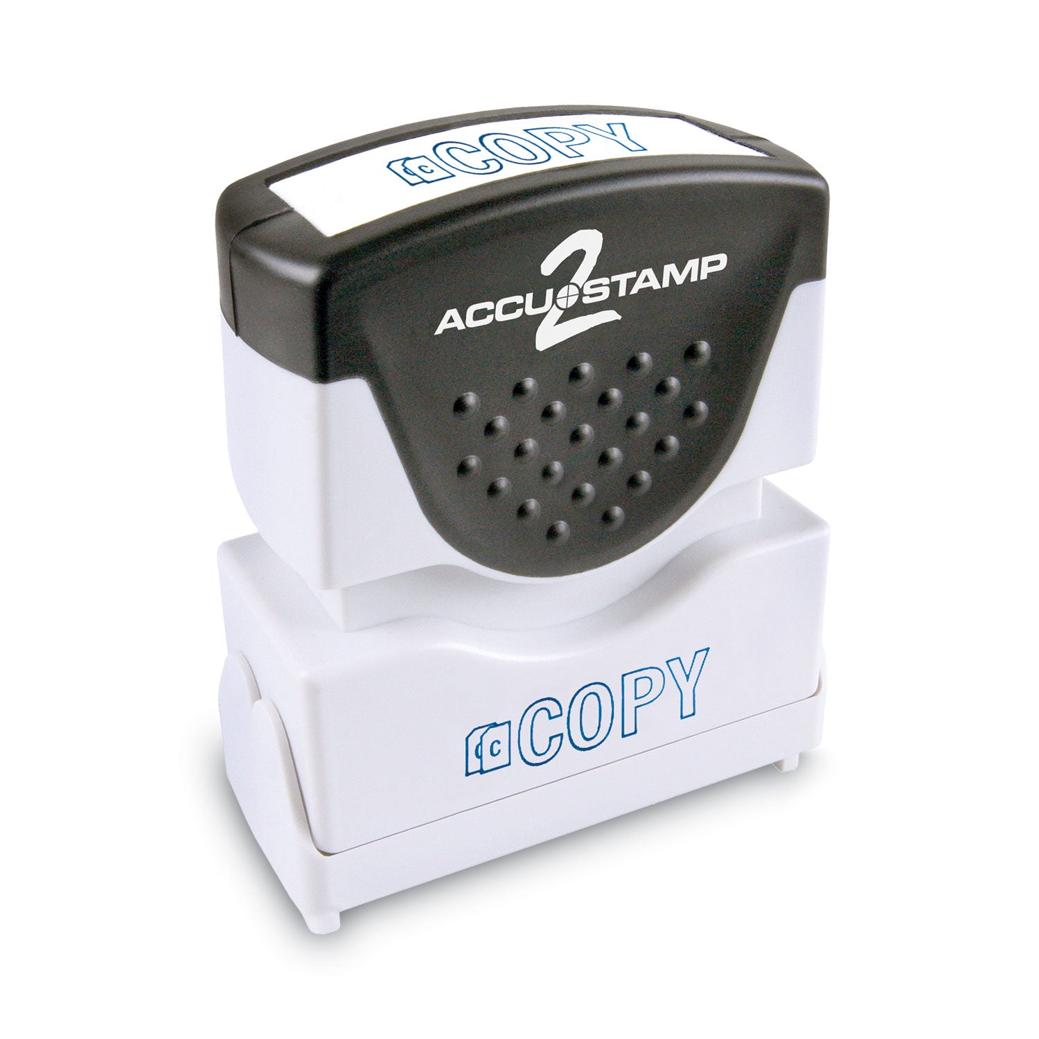 Pre-Inked Shutter Stamp, Blue, COPY, 1.63 x 0.5 -