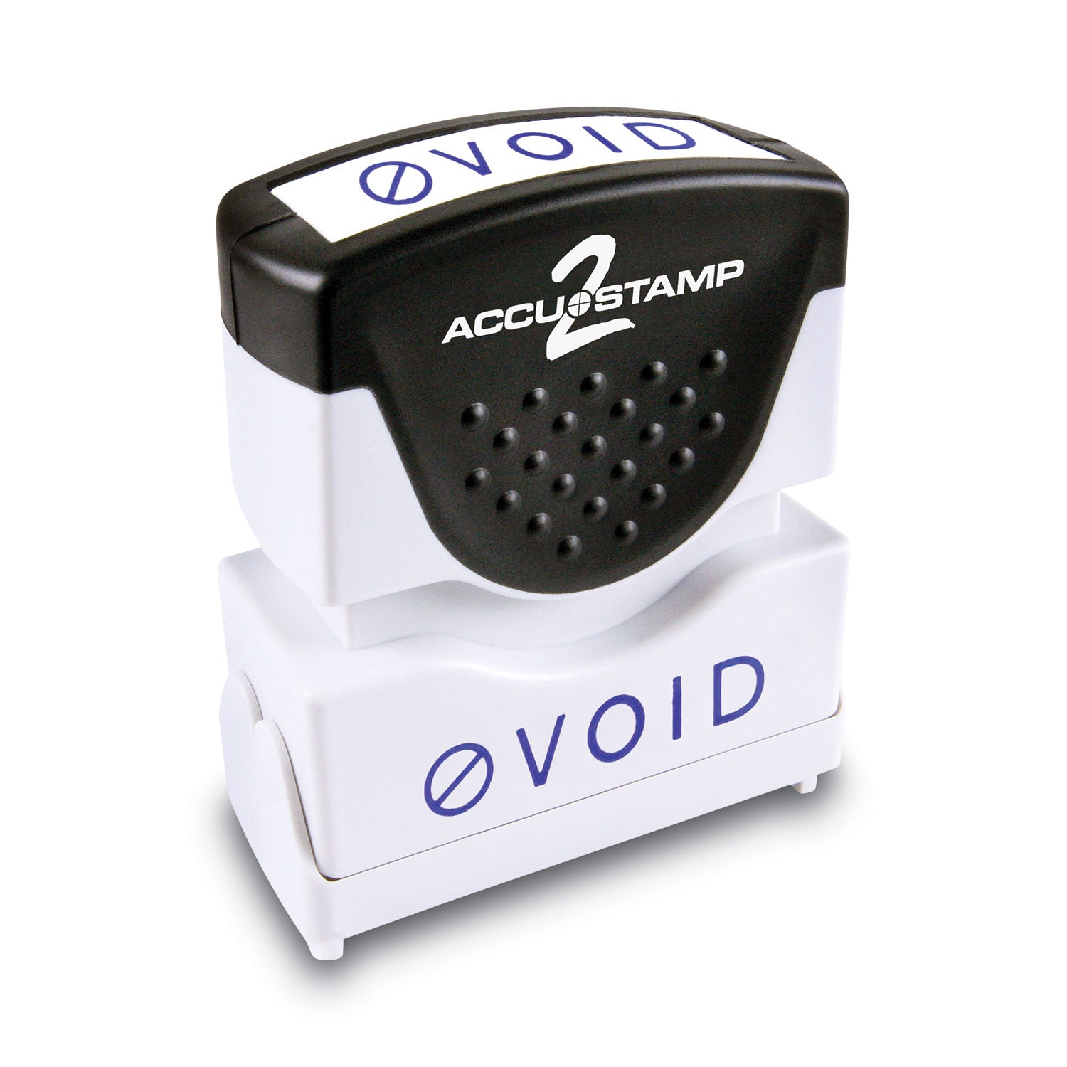 Pre-Inked Shutter Stamp, Blue, VOID, 1.63 x 0.5 -