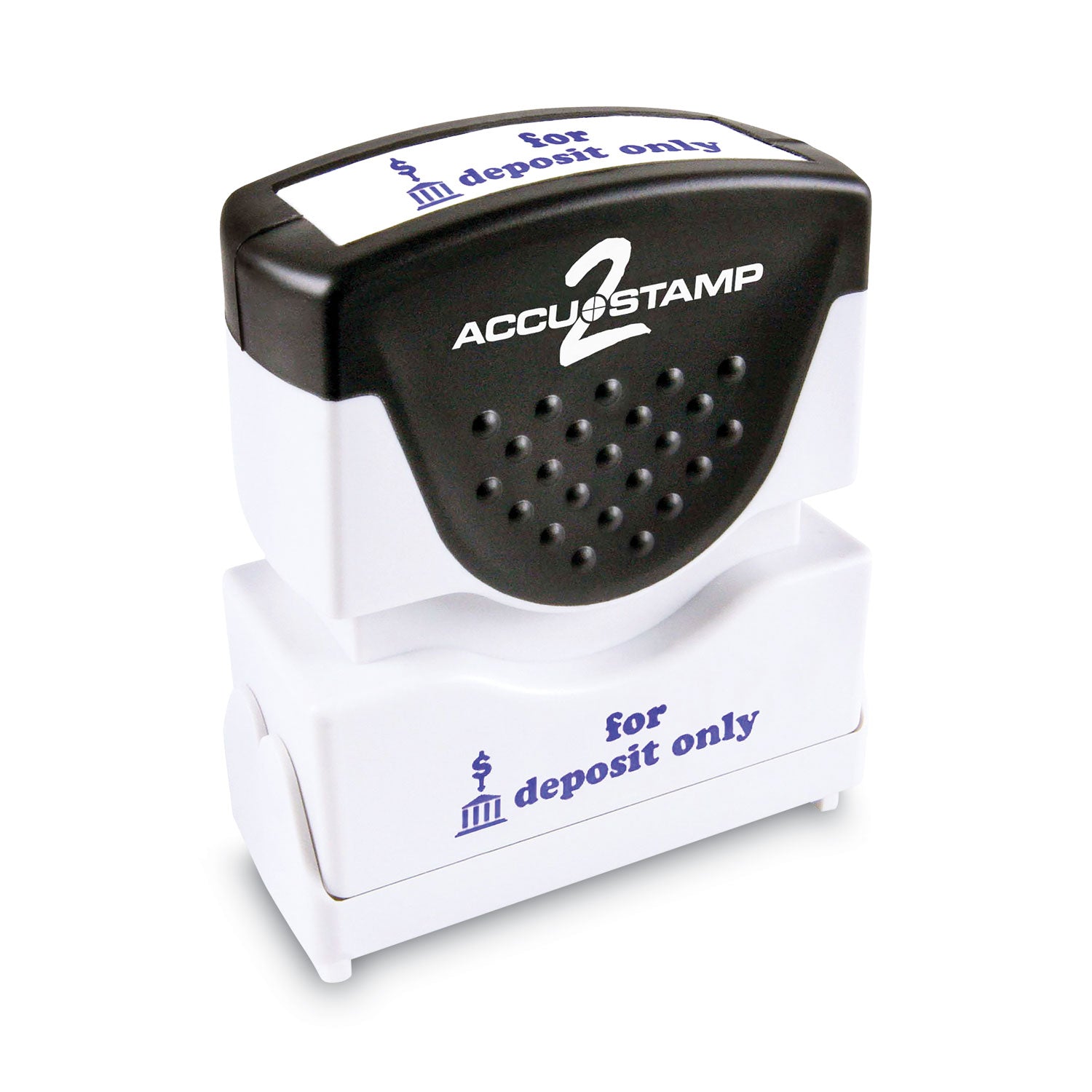 Pre-Inked Shutter Stamp, Blue, FOR DEPOSIT ONLY, 1.63 x 0.5 -
