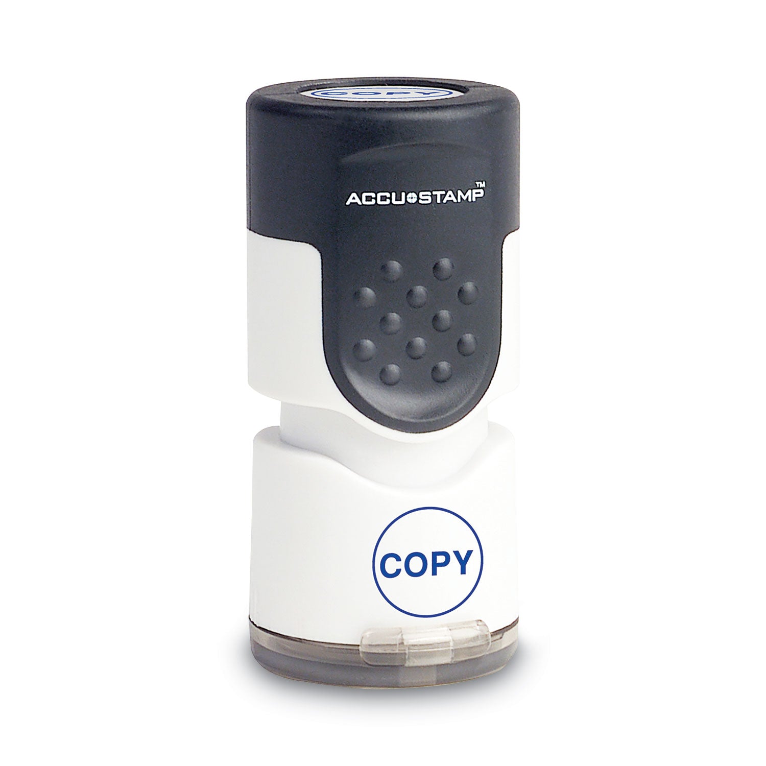 Pre-Inked Round Stamp, COPY, 0.63" dia, Blue -