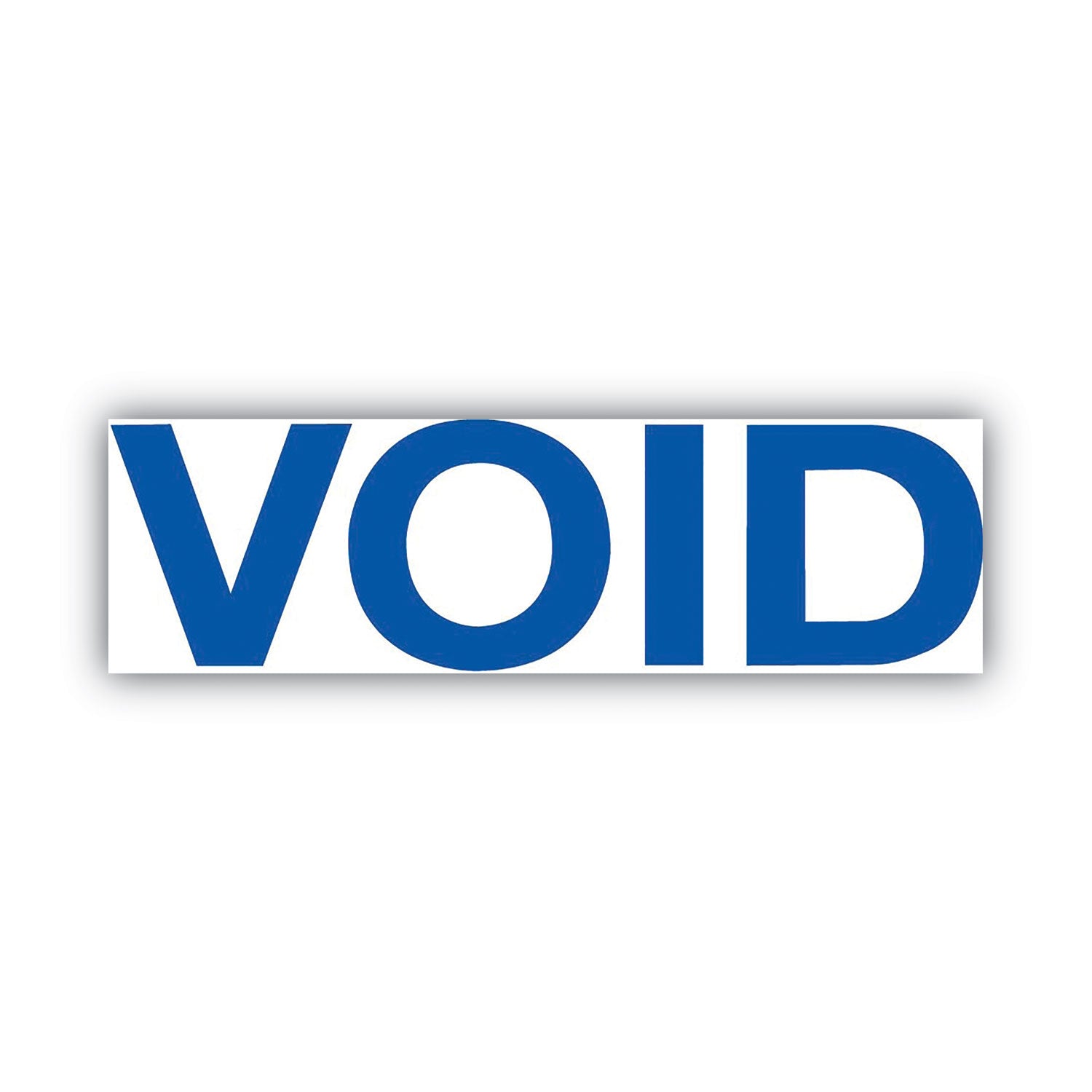 Green Line Message Stamp, Void, 1.5 x 0.56, Blue -