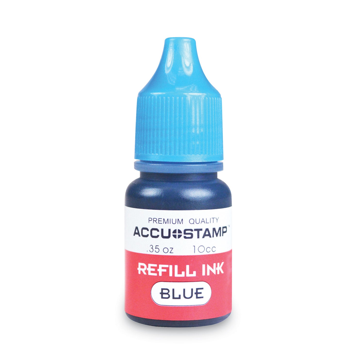 ACCU-STAMP Gel Ink Refill, 0.35 oz Bottle, Blue -