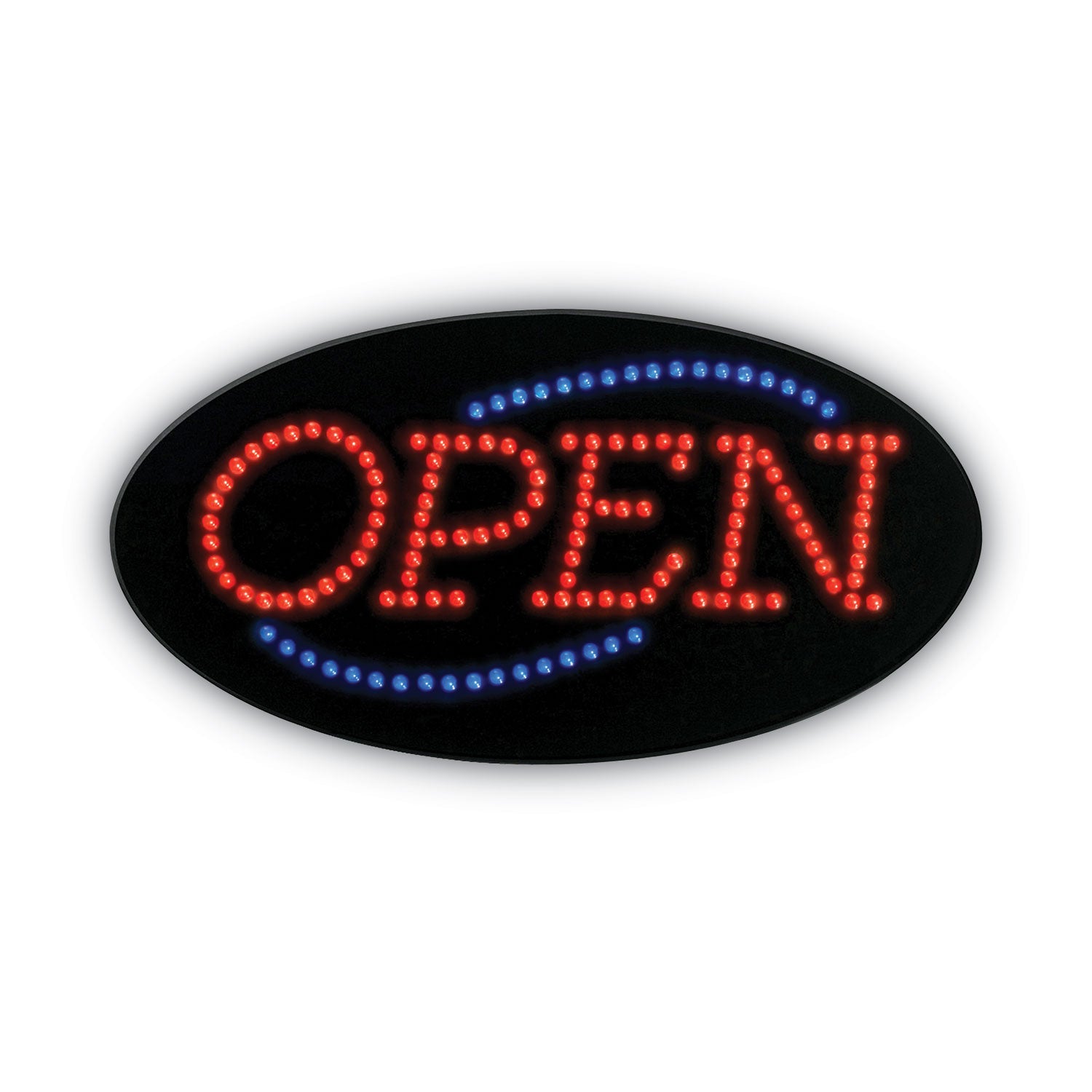 LED OPEN Sign, 10.5 x 20.13, Red and Blue Graphics -