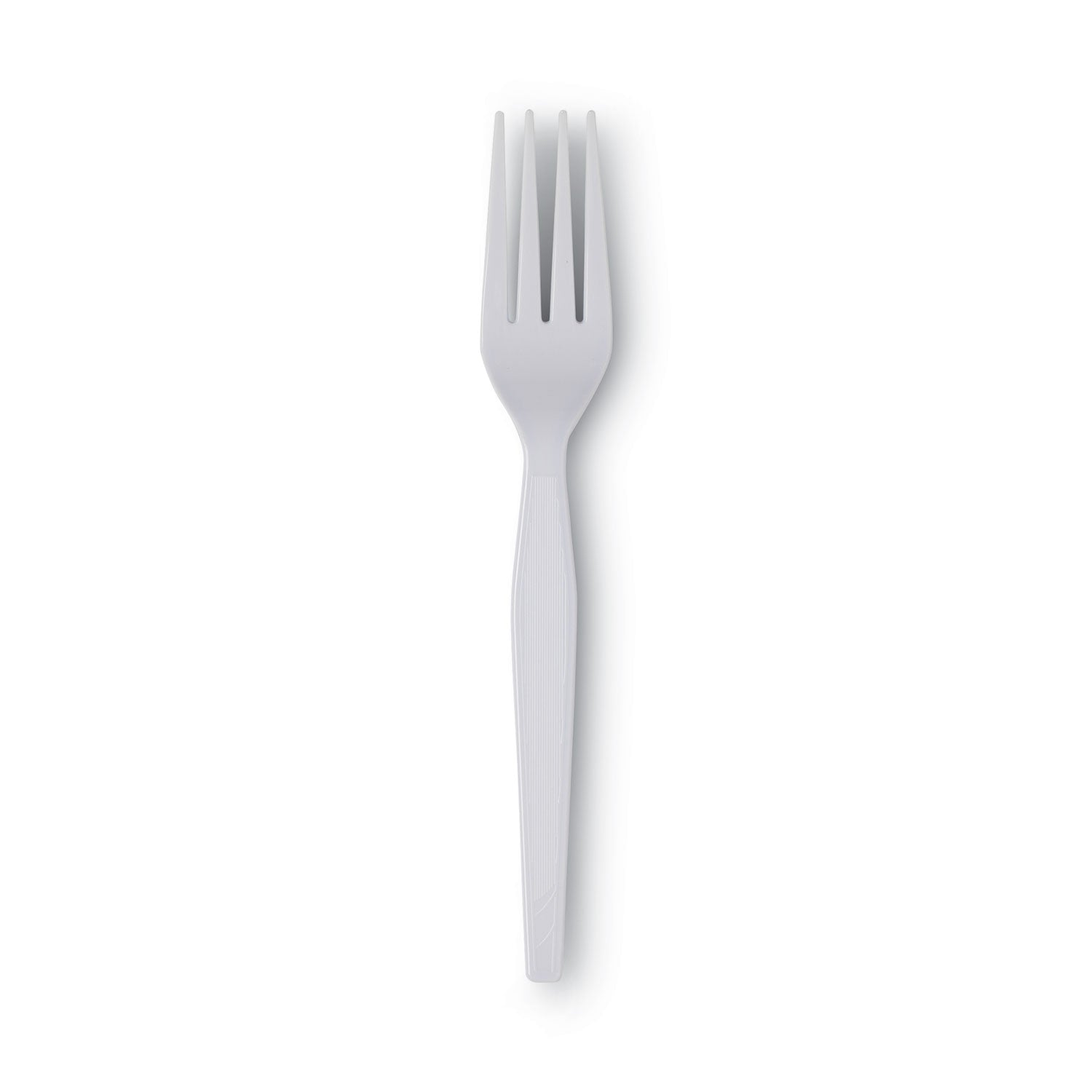 Plastic Cutlery, Heavyweight Forks, White, 100/Box -