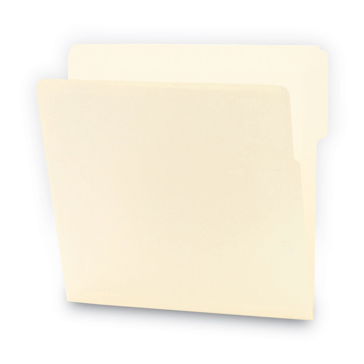 Heavyweight Manila End Tab Folders, 9" High Front, 1/3-Cut Tabs: Top, Letter Size, 0.75" Expansion, Manila, 100/Box -