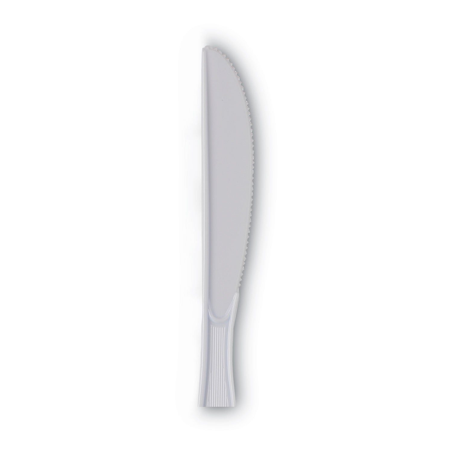 Plastic Cutlery, Heavy Mediumweight Knives, White, 1,000/Carton -