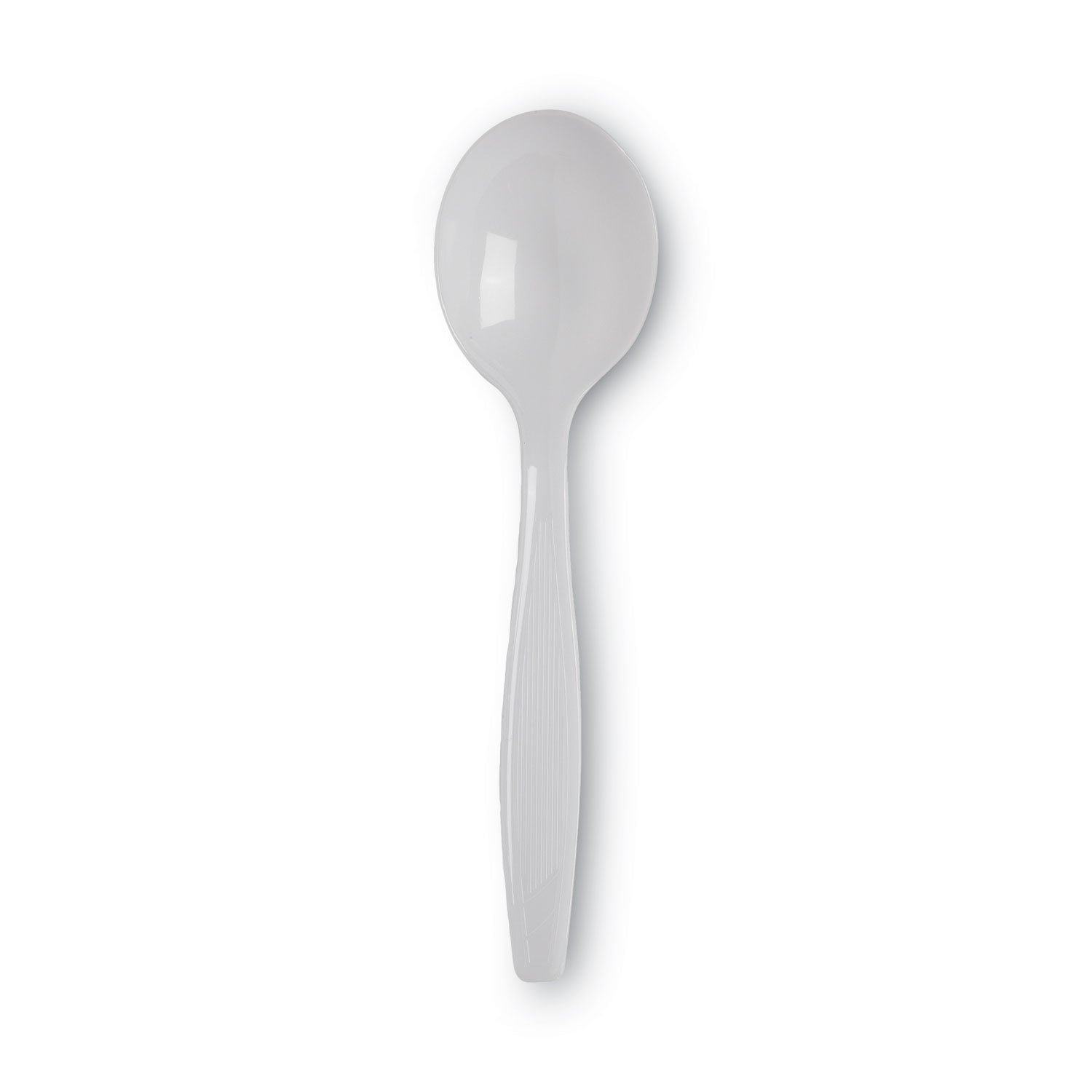 Plastic Cutlery, Heavyweight Soup Spoons, White, 100/Box -
