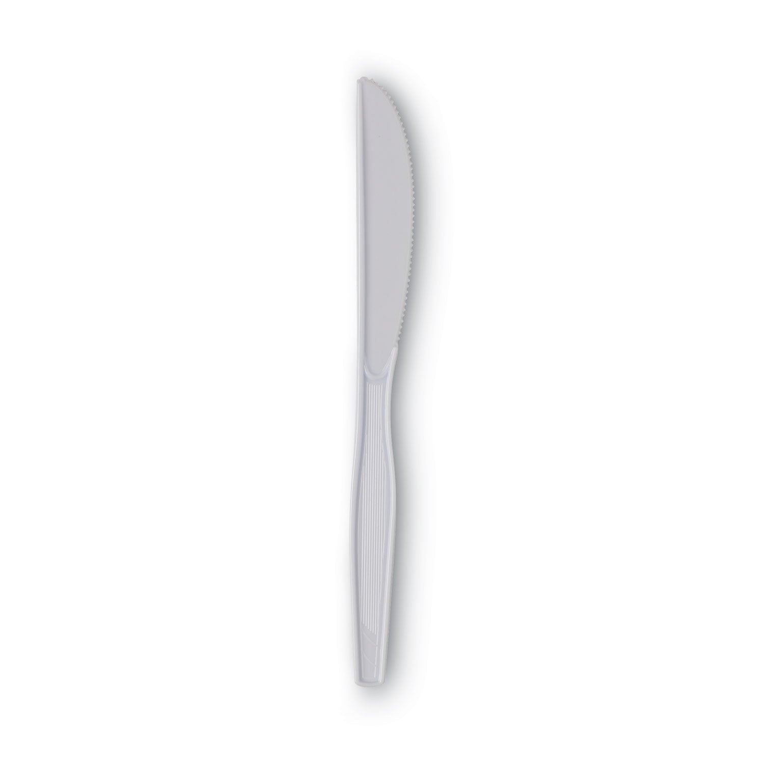 Plastic Cutlery, Heavy Mediumweight Knives, White, 1,000/Carton -