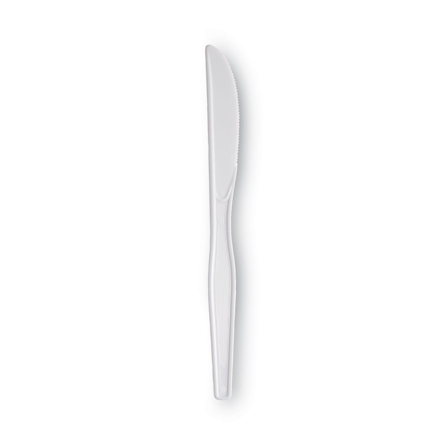 Plastic Cutlery, Heavyweight Knives, White, 100/Box -