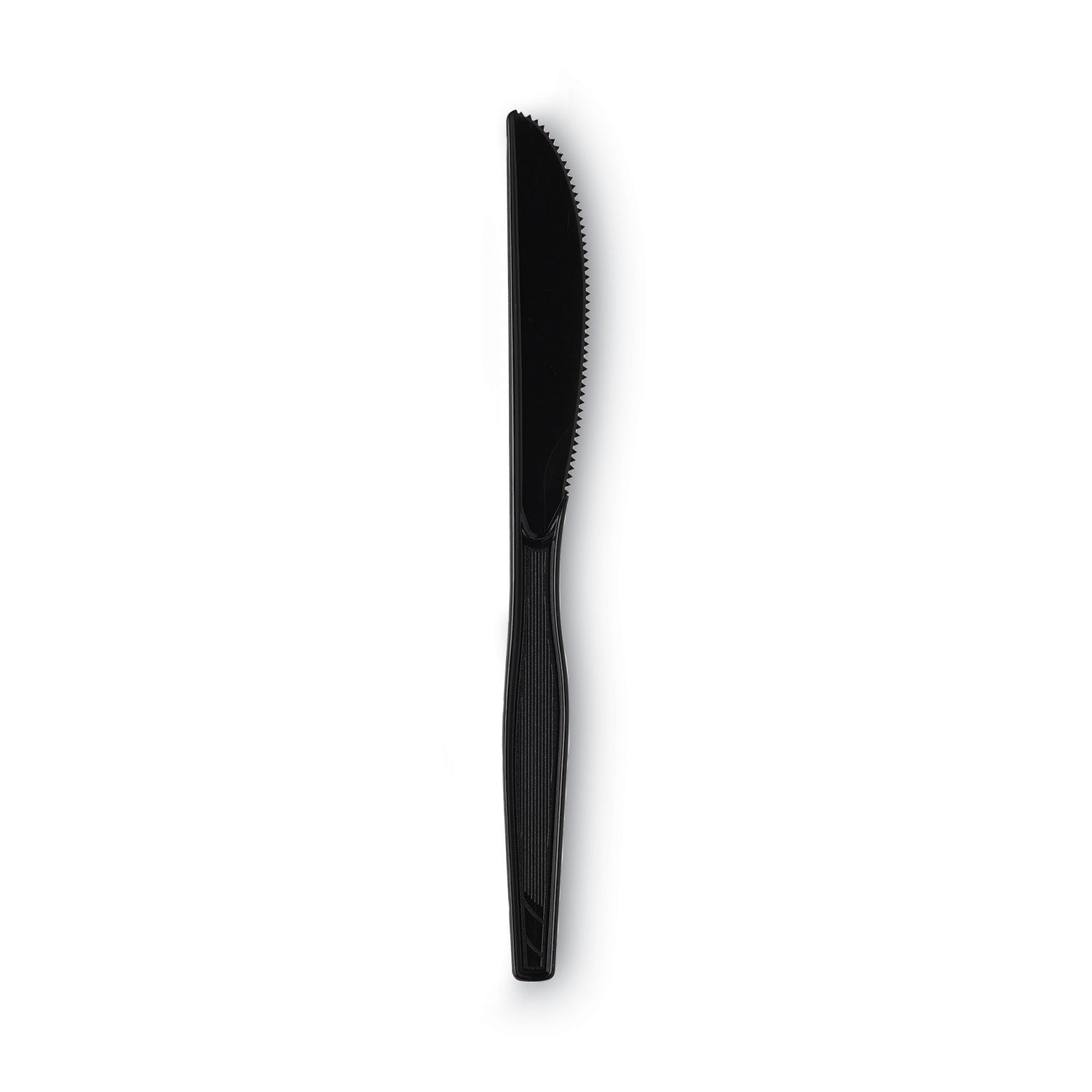 Individually Wrapped Heavyweight Knives, Polystyrene, Black, 1,000/Carton -