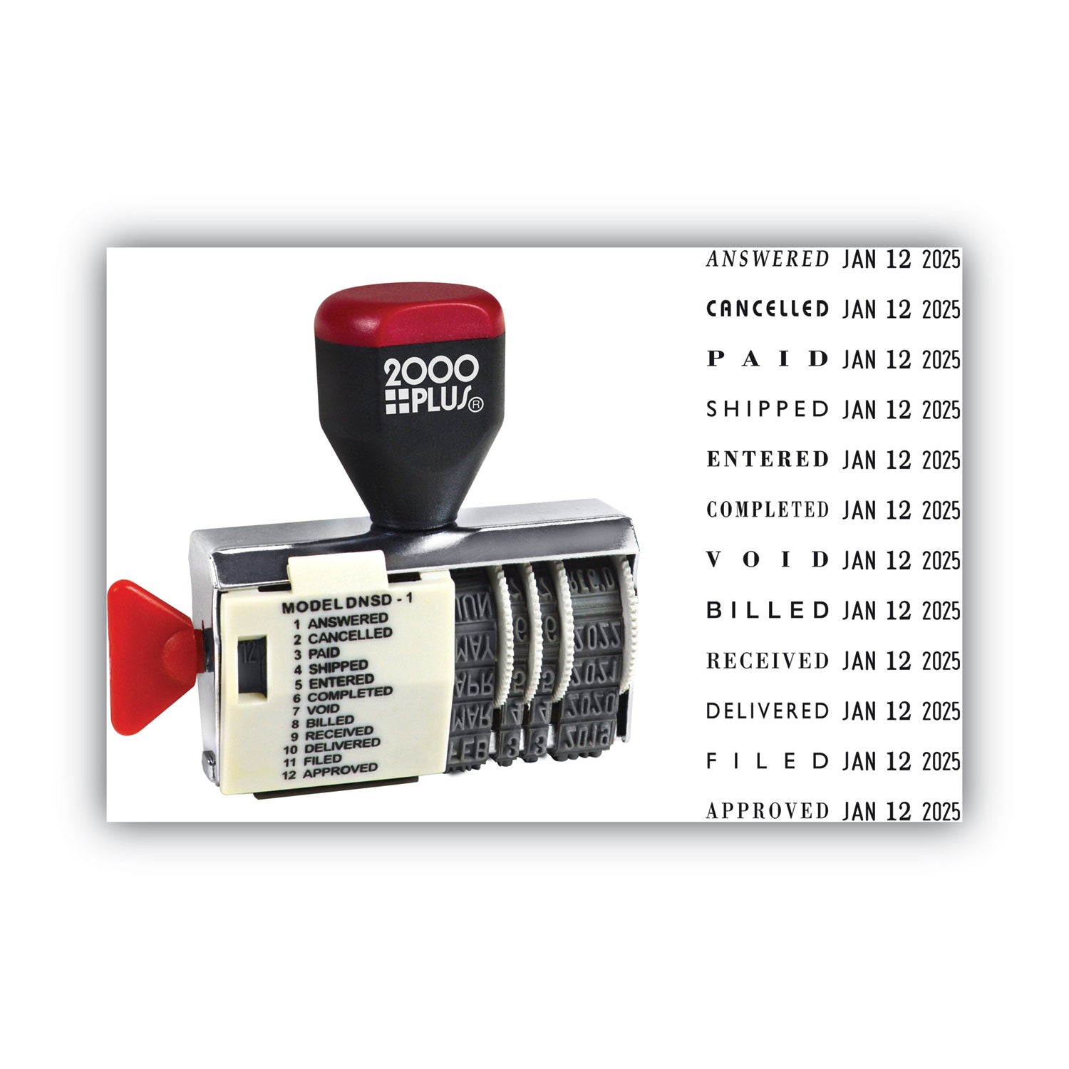 Dial-N-Stamp, 12 Phrases, Five Years, 1.5 x 0.13 -