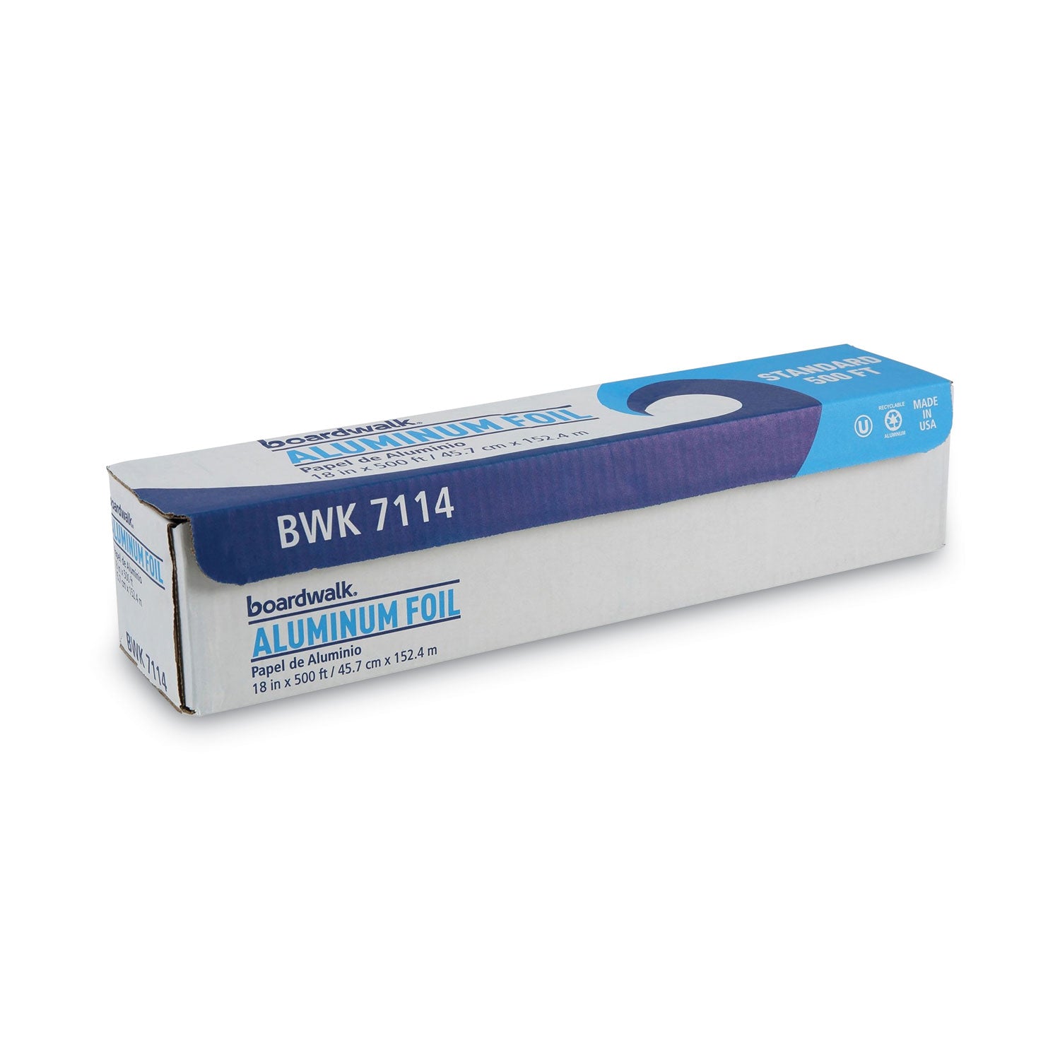 Standard Aluminum Foil Roll, 18" x 500 ft -