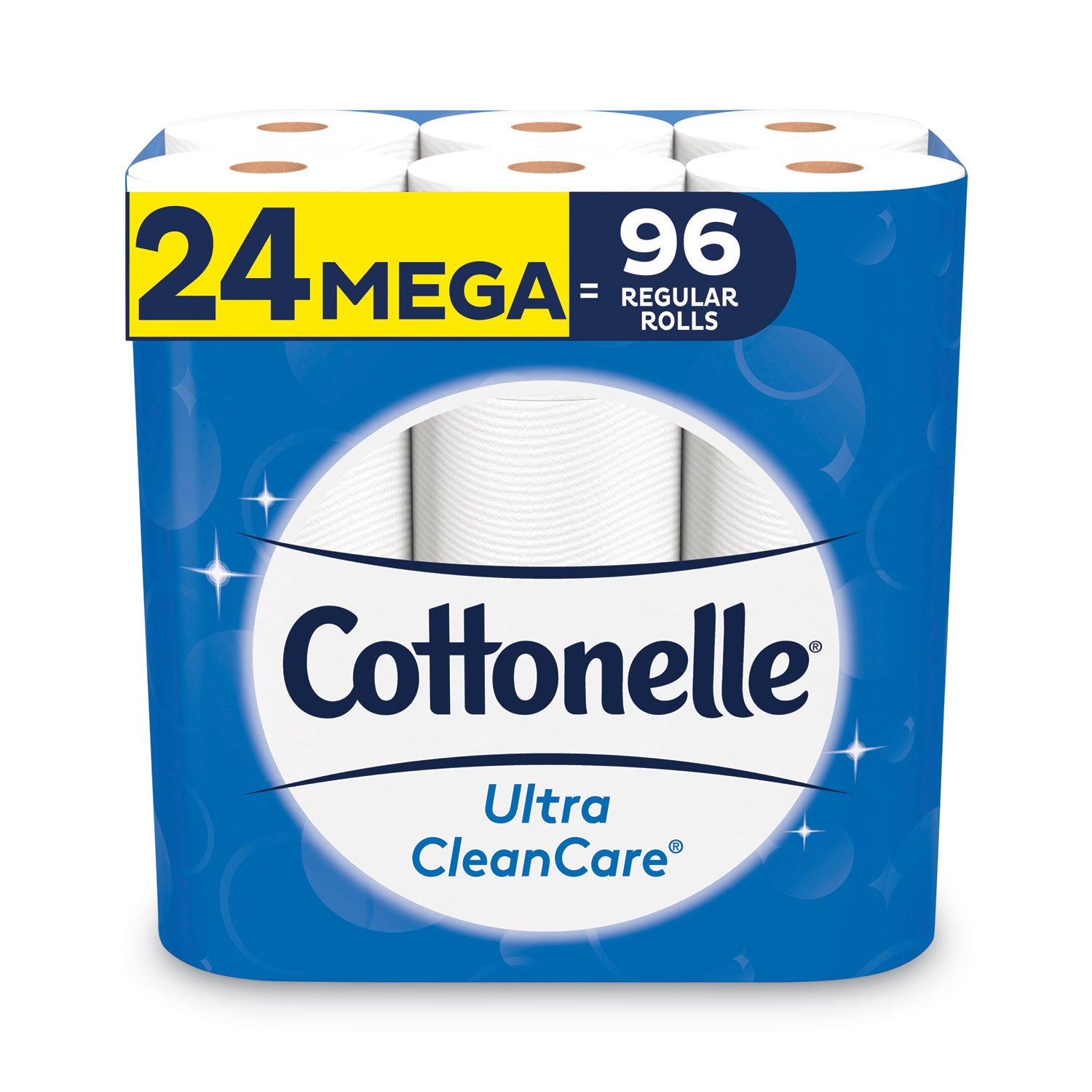 ultra-cleancare-toilet-paper-strong-tissue-mega-rolls-septic-safe-1-ply-white-340-sheets-roll-24-rolls-pack_kcc53757 - 1