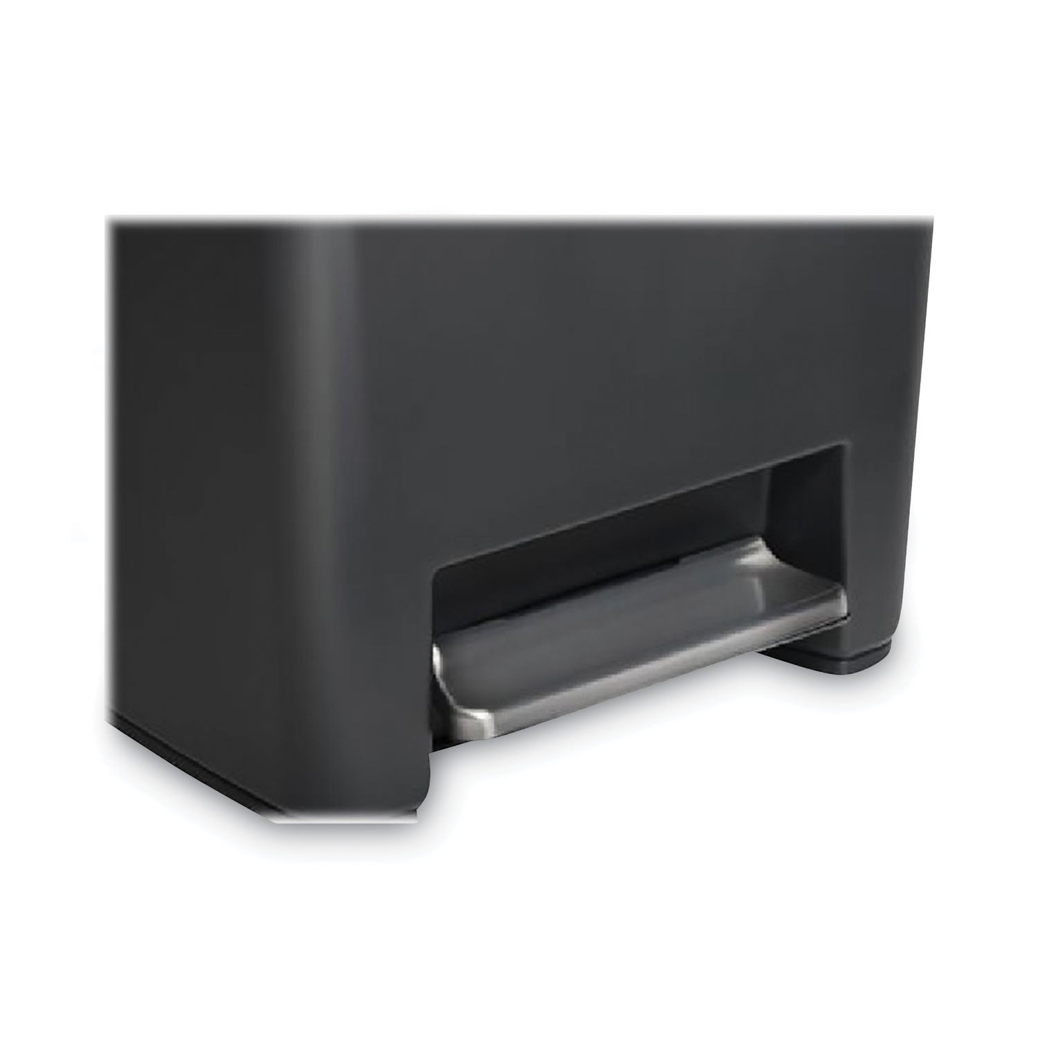 premier-series-iii-step-on-waste-container-124-gal-plastic-black-stainless-steel_rcp2120983 - 2