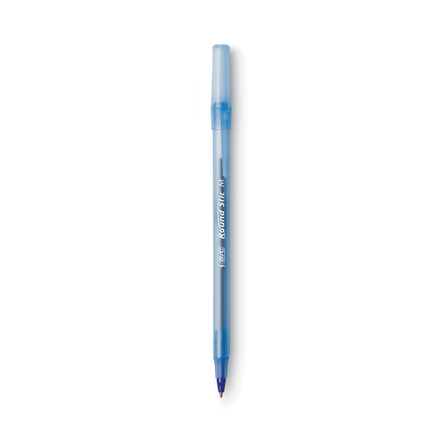 round-stic-xtra-life-ballpoint-pen-xtra-value-pack-stick-medium-12-mm-blue-ink-translucent-blue-barrel-240-carton_bicgsm240be - 2