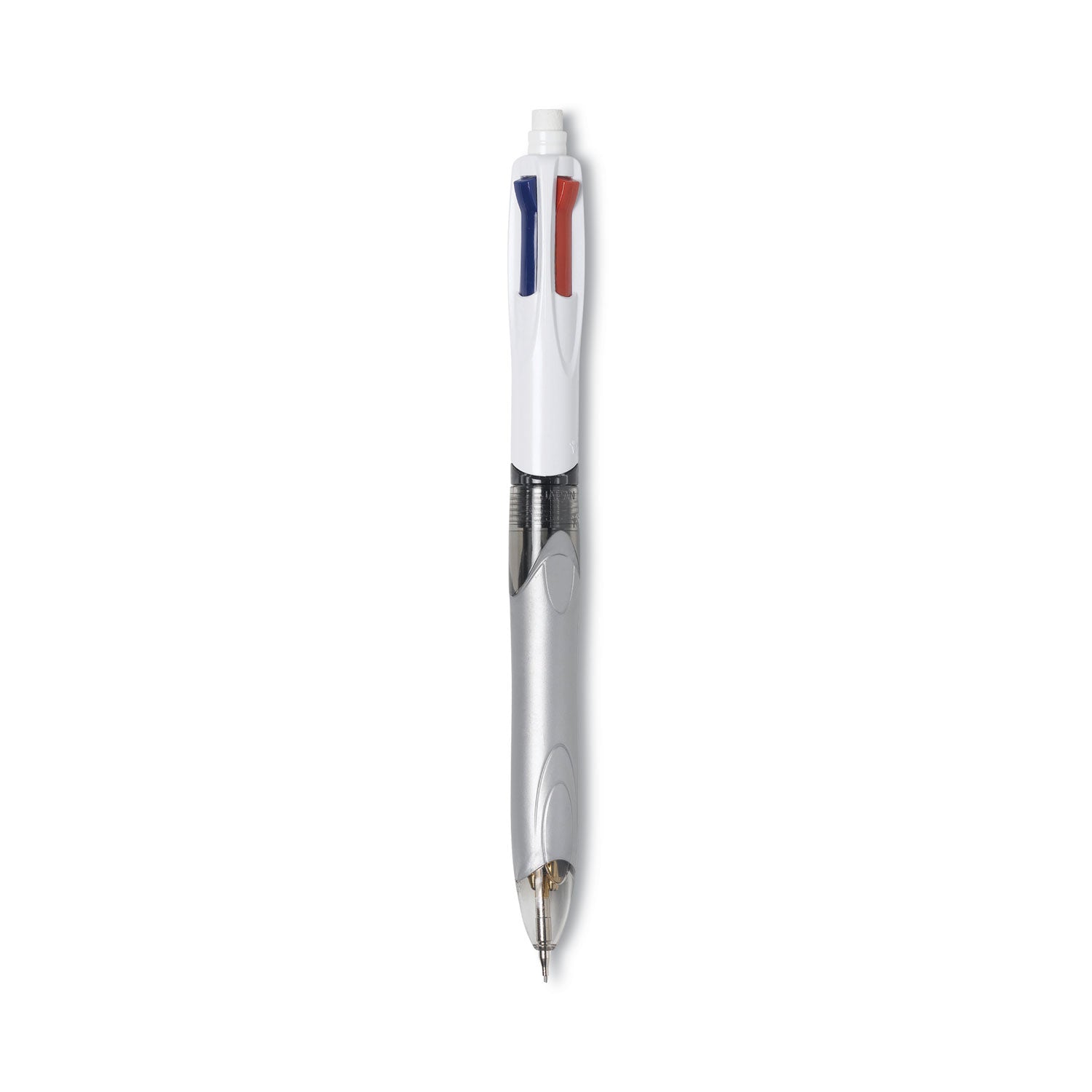 4-color-3-+-1-multi-color-ballpoint-pen-pencil-retractable-1-mm-pen-07-mm-pencil-black-blue-red-ink-gray-white-barrel_bicmmlp1ast - 2