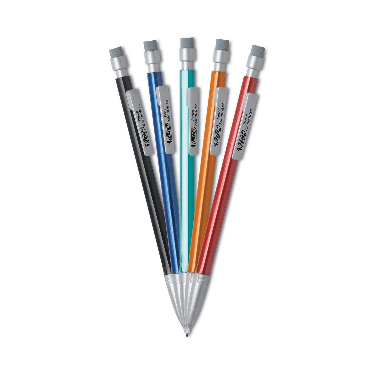 Xtra-Precision Mechanical Pencil Value Pack, 0.5 mm, HB (#2), Black Lead, Assorted Barrel Colors, 24/Pack -