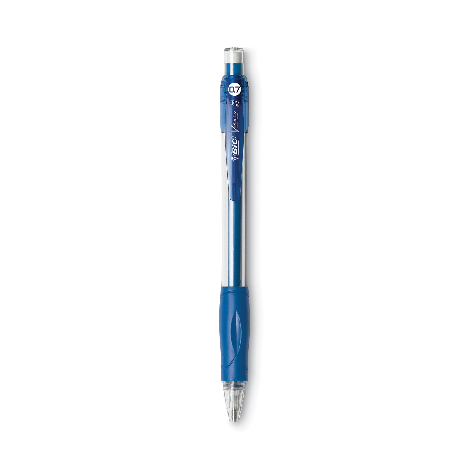 Velocity Original Mechanical Pencil, 0.7 mm, HB (#2), Black Lead, Blue Barrel, Dozen -