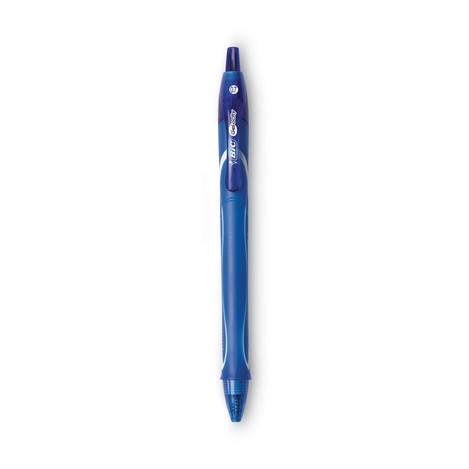 gel-ocity-quick-dry-gel-pen-retractable-medium-07-mm-blue-ink-blue-barrel-dozen_bicrglcg11be - 2