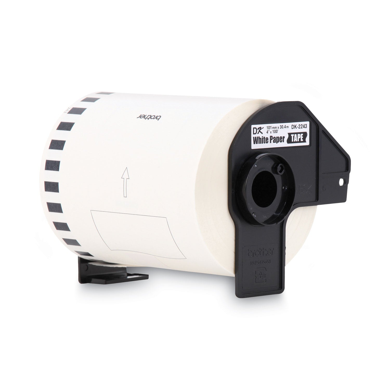 continuous-length-shipping-label-tape-for-ql-1050-4-x-100-ft-roll-white_brtdk2243 - 1