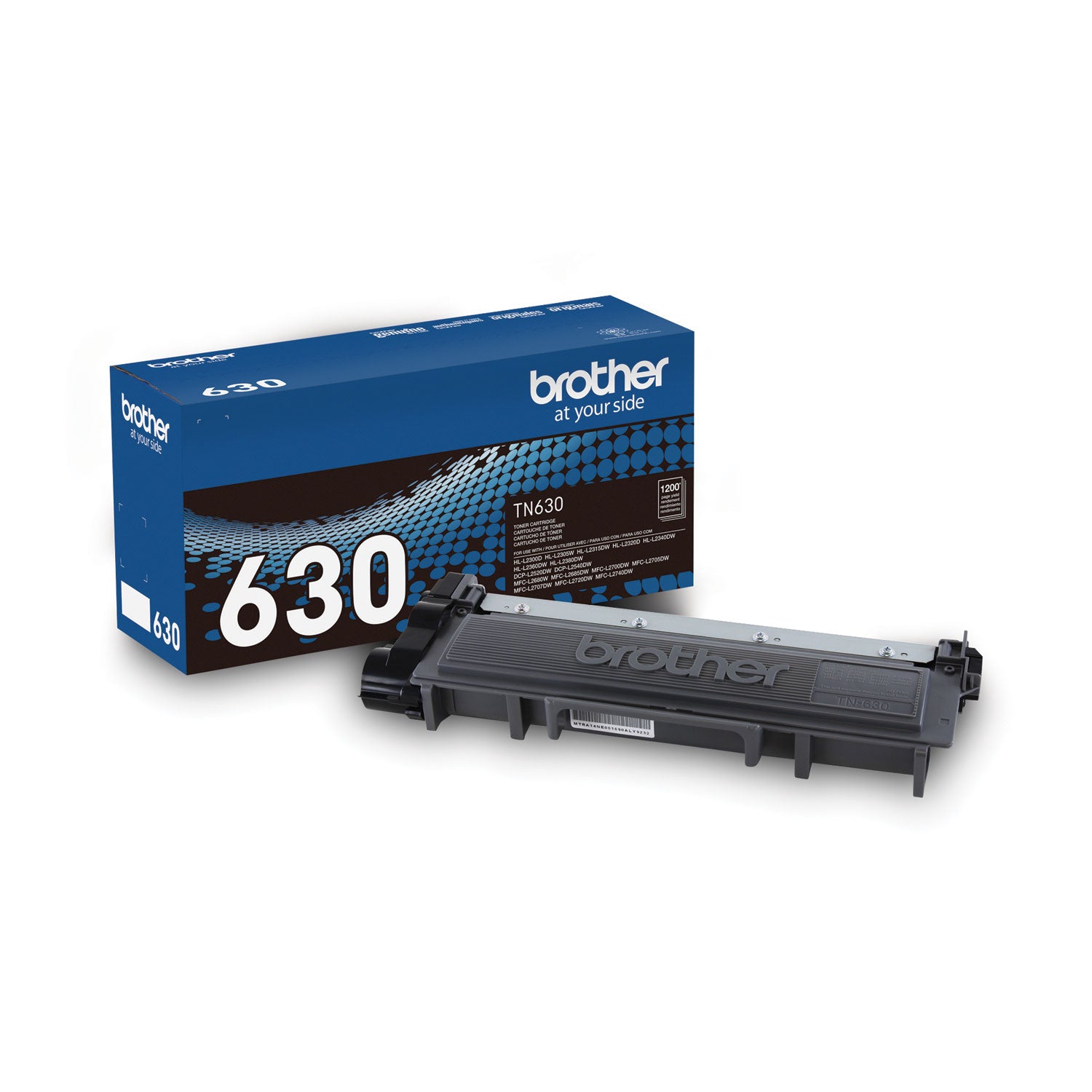 TN630 Toner, 1,200 Page-Yield, Black -