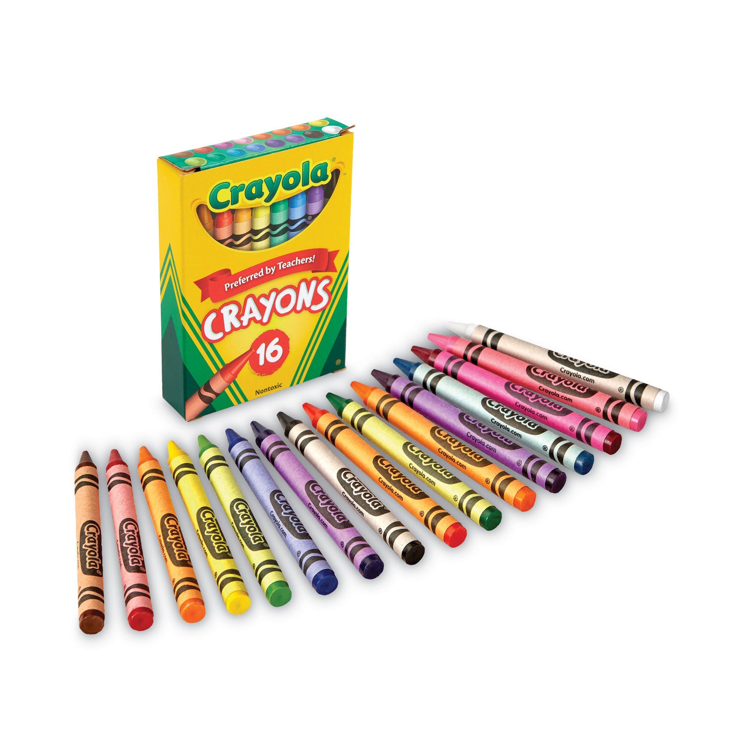 Classic Color Crayons, Tuck Box, 16 Colors -