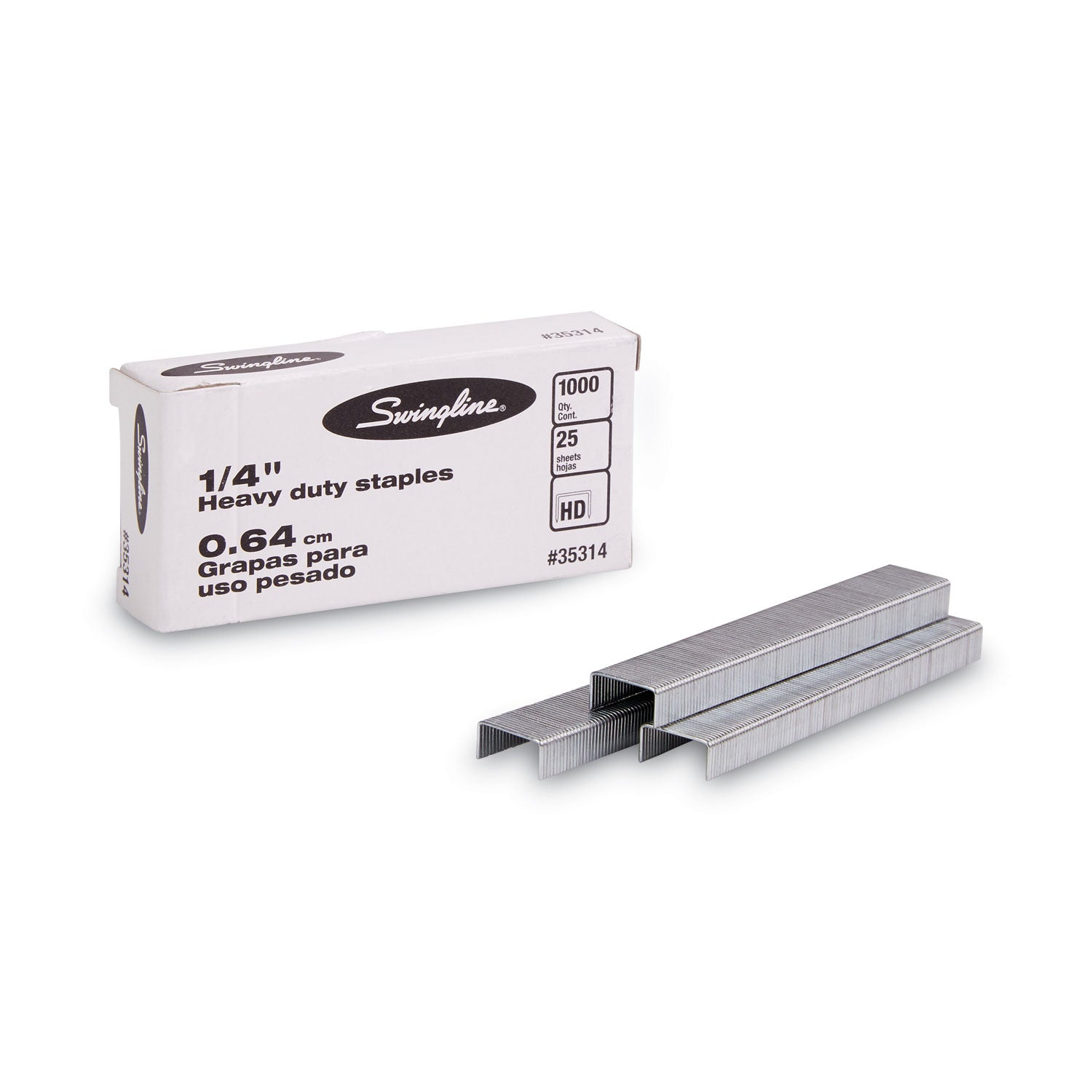 S.F. 13 Heavy-Duty Staples, 0.25" Leg, 0.5" Crown, Steel, 1,000/Box -