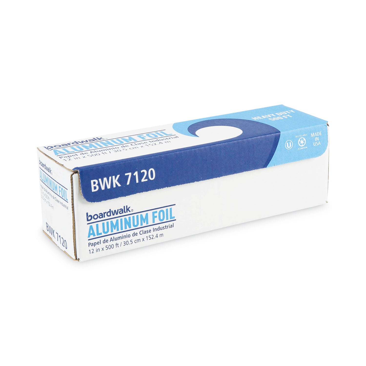 Heavy-Duty Aluminum Foil Roll, 12" x 500 ft -