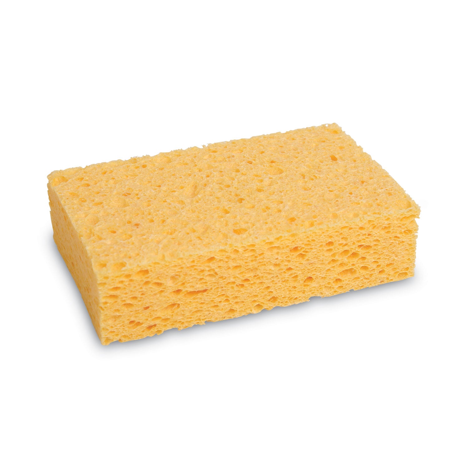 Medium Cellulose Sponge, 3.67 x 6.08, 1.55" Thick, Yellow, 24/Carton -