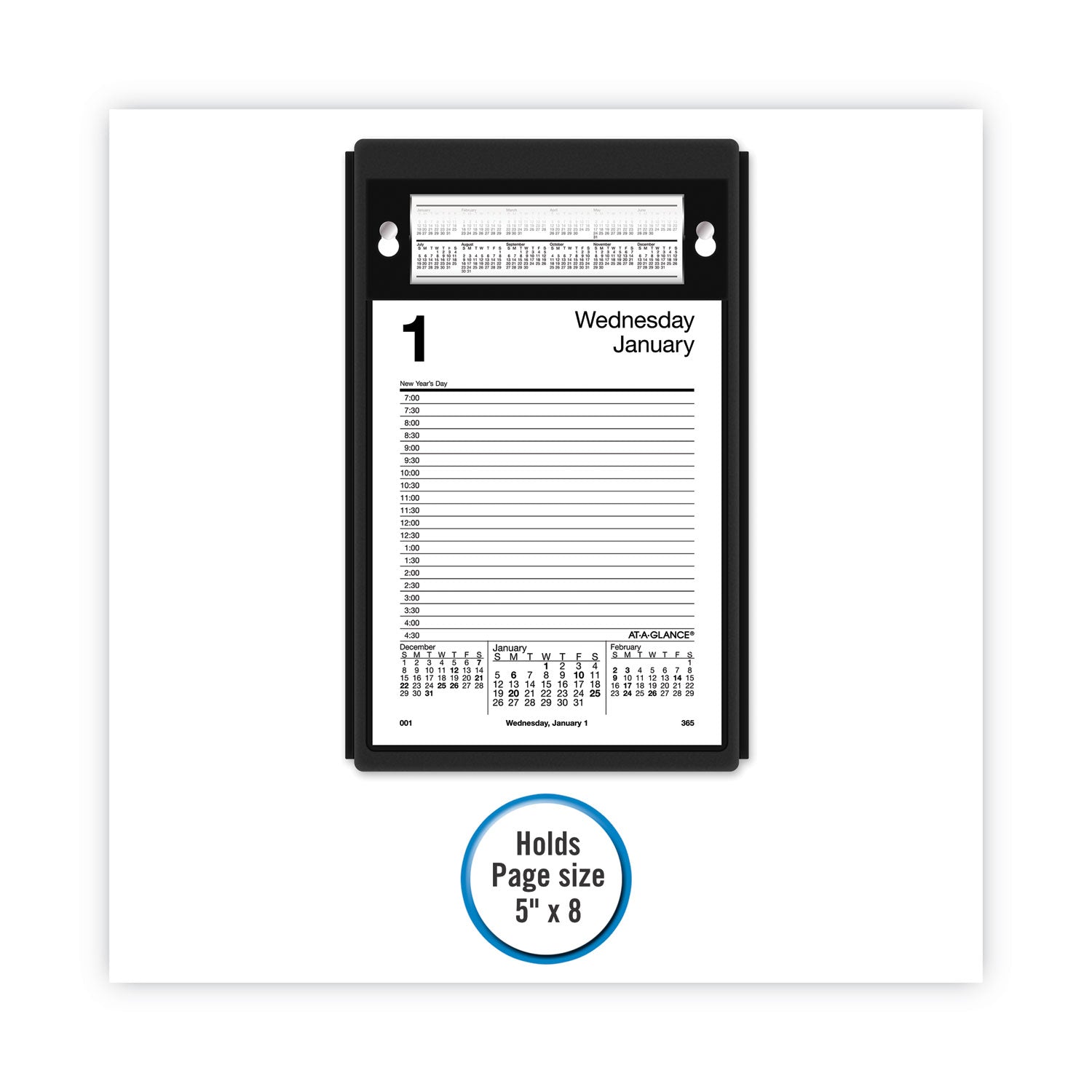 base-for-5-x-8-tear-off-daily-desk-calendar-5-x-8-black_aage5800 - 2