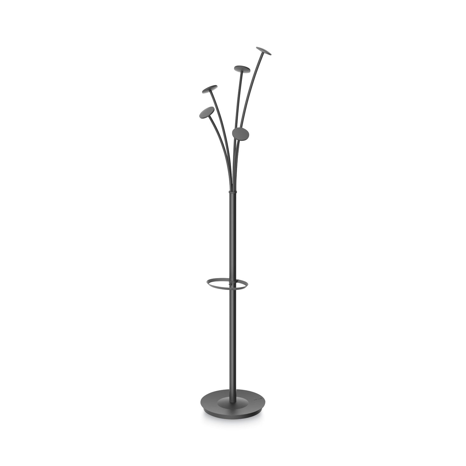 festival-coat-stand-with-umbrella-holder-five-knobs-14w-x-14d-x-7367h-black_abapmfestn - 1