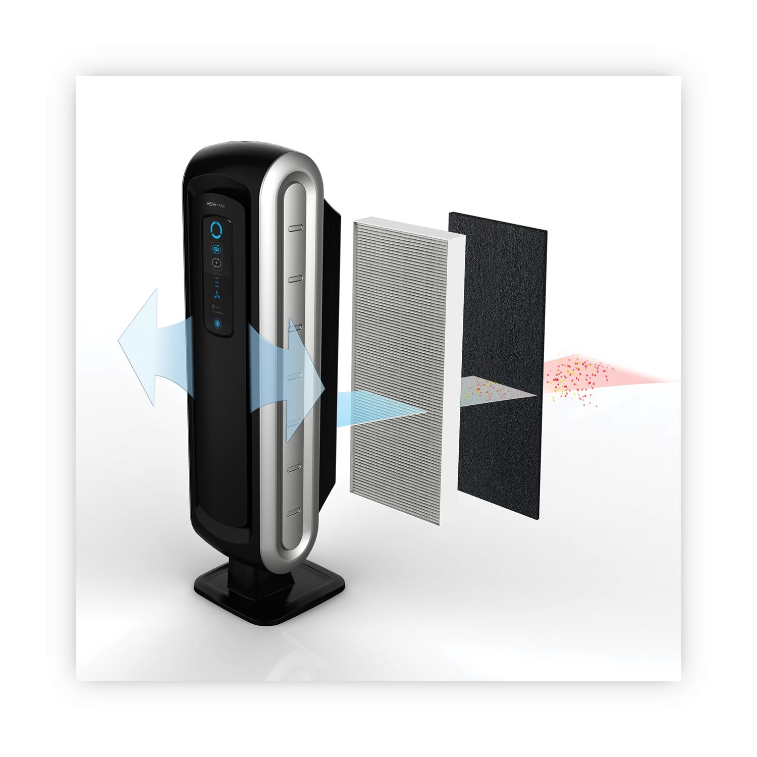 True HEPA Filter for Fellowes 90 Air Purifiers, 4.56 x 16.5 -