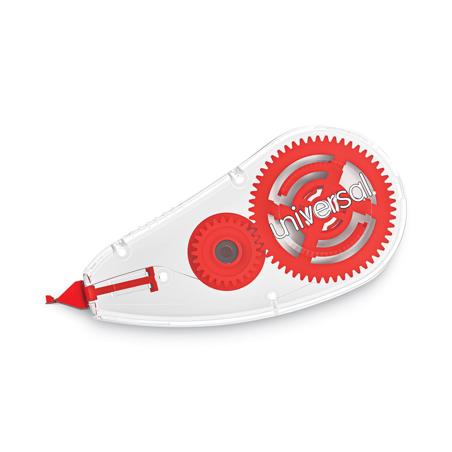 Correction Tape Dispenser, Non-Refillable, White Applicator, 0.2" x 315", 6/Pack -