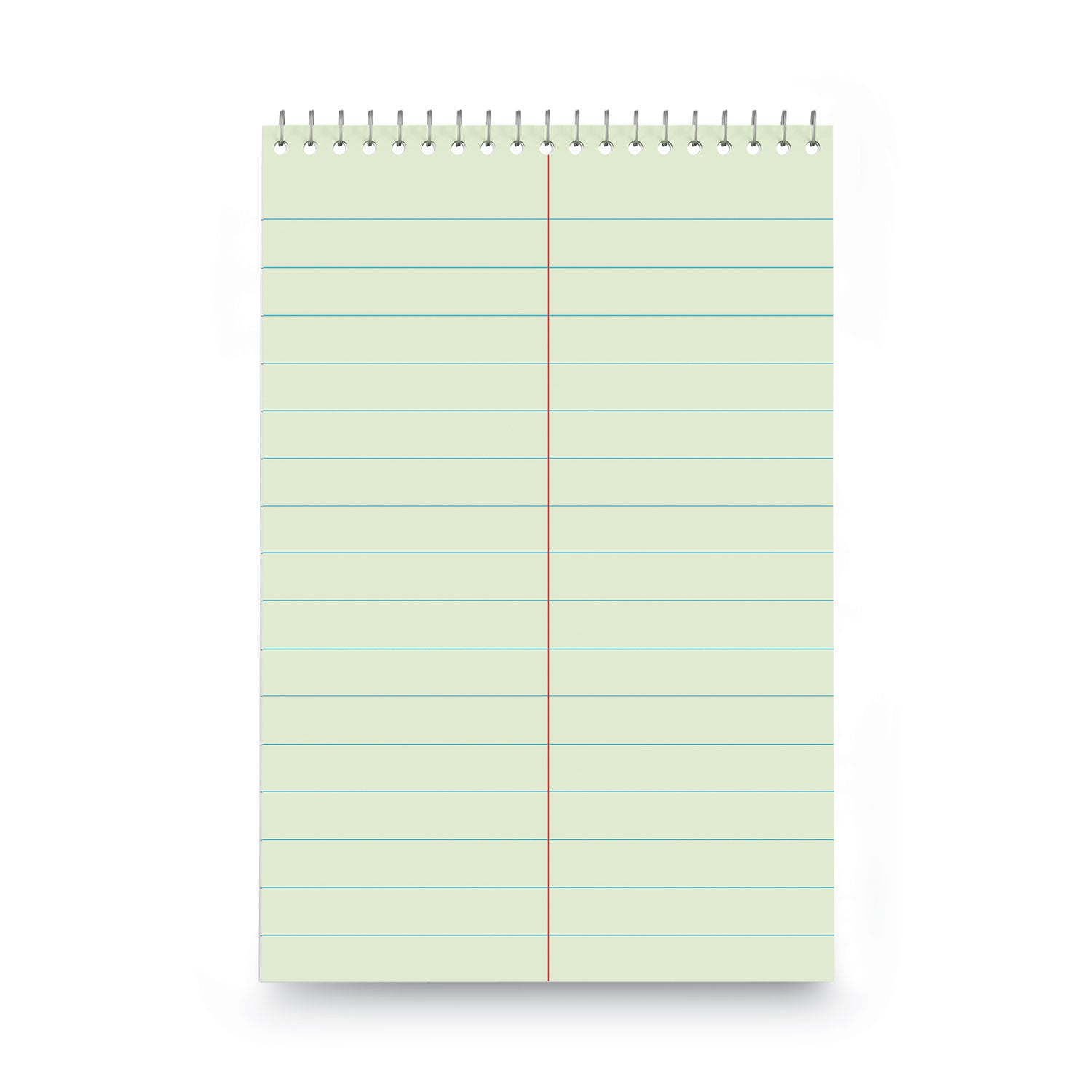 Steno Pads, Pitman Rule, Red Cover, 60 Green-Tint 6 x 9 Sheets -