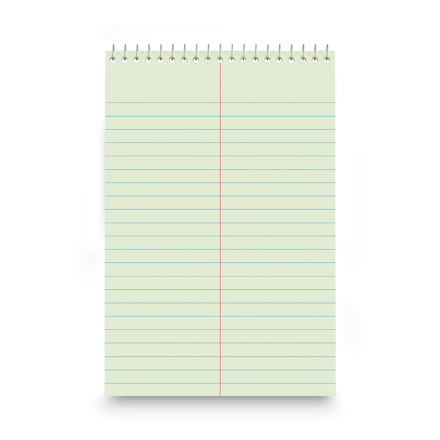 Steno Pads, Gregg Rule, Red Cover, 80 Green-Tint 6 x 9 Sheets -