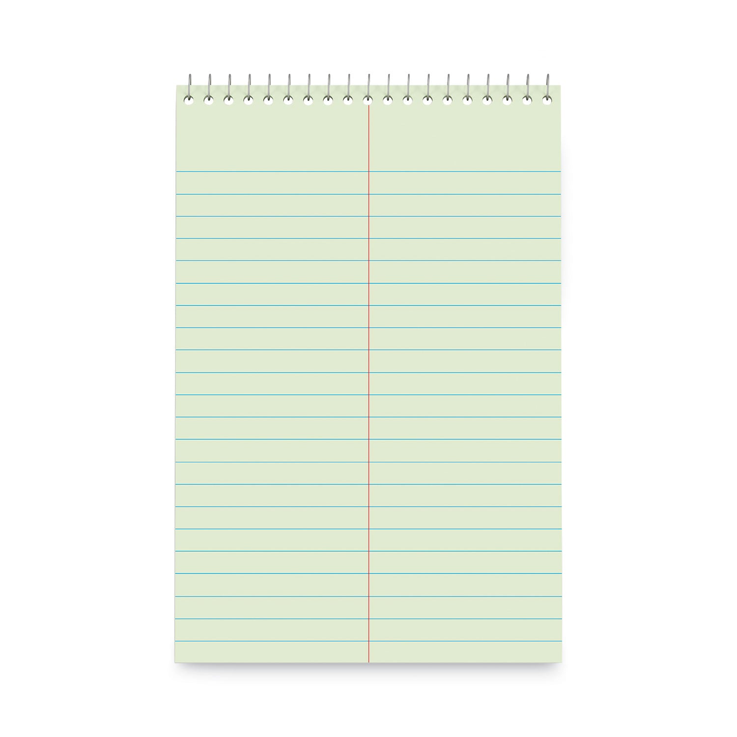 steno-pads-gregg-rule-red-cover-80-green-tint-6-x-9-sheets-6-pack_unv86920pk - 1