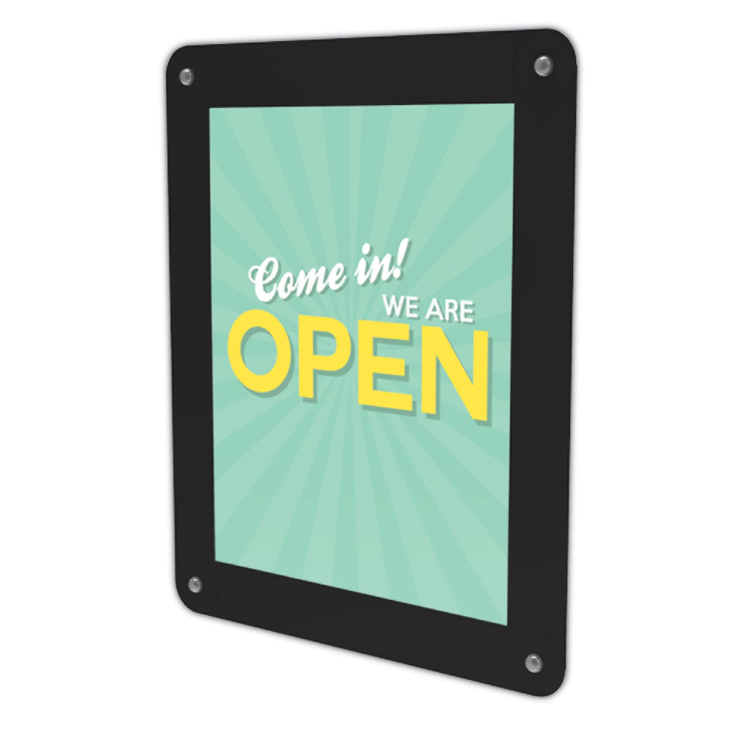 Superior Image Window Display, 8.5 x 11 Insert, Clear/Black -